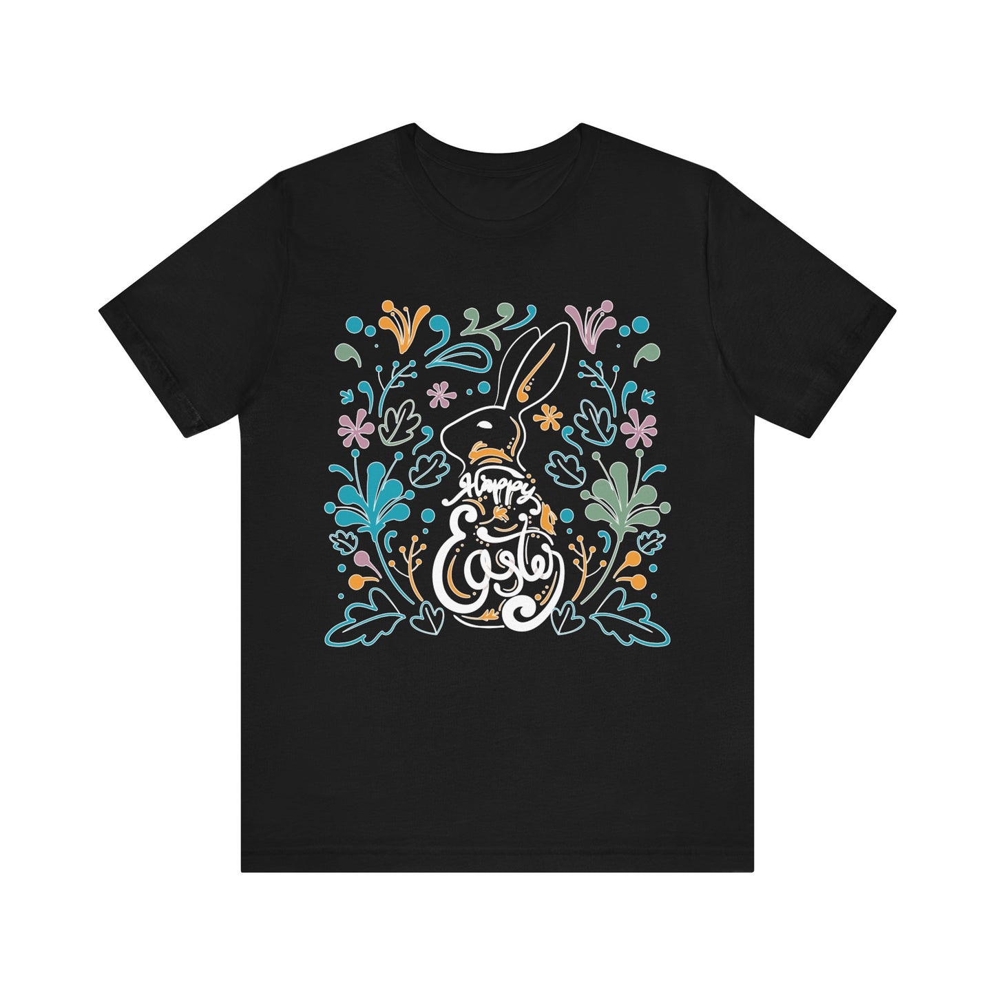 Unisex Cotton Tee Shirt with Easter Prints