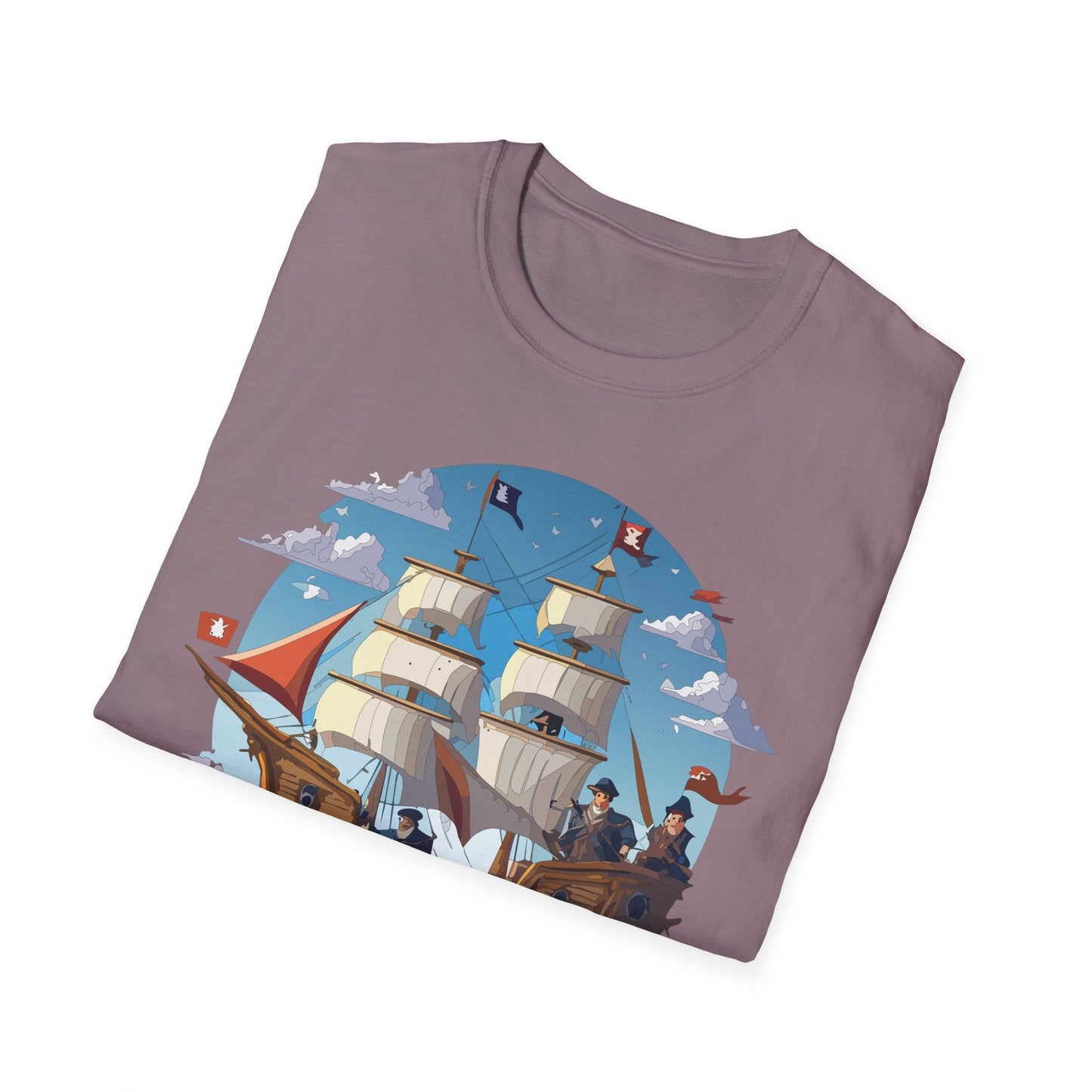 Ship T Shirts Frigate Vessel Tee Unisex Gildan Softstyle 64000 100 Percent Cotton