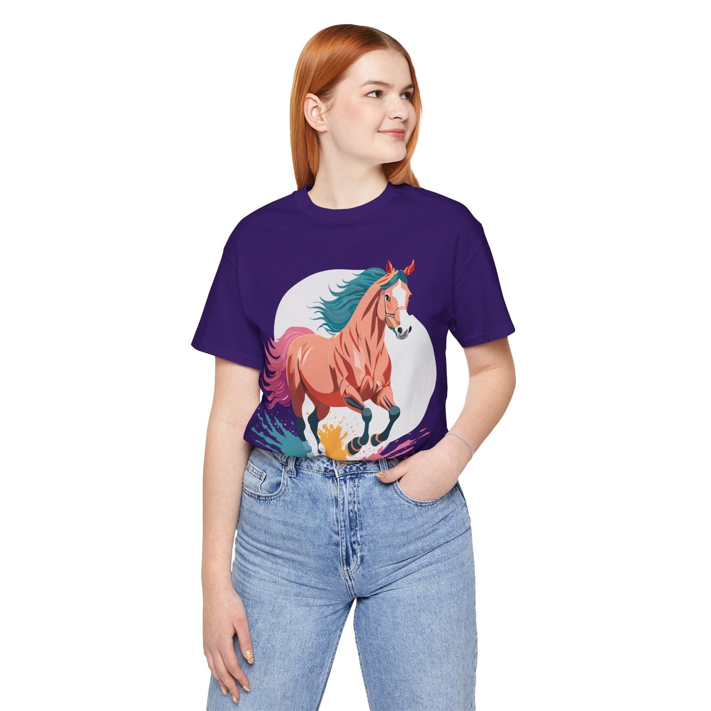 Horse Graphic T Shirt Unisex Adelpha Vintage Inspired Art Design Tee For Everyday Wear