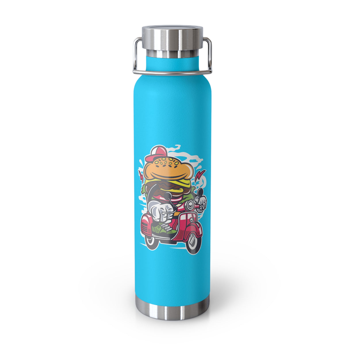 22oz Copper Insulated Water Bottle with Cartoon Design - CV11