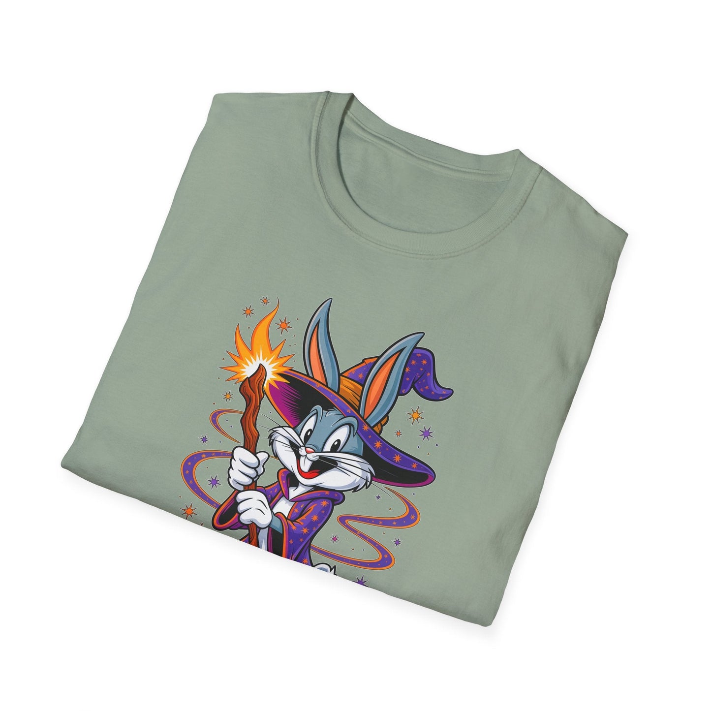 Cartoon Bunny Graphic Unisex Cotton Animal Animation Artwork Design Tee 3