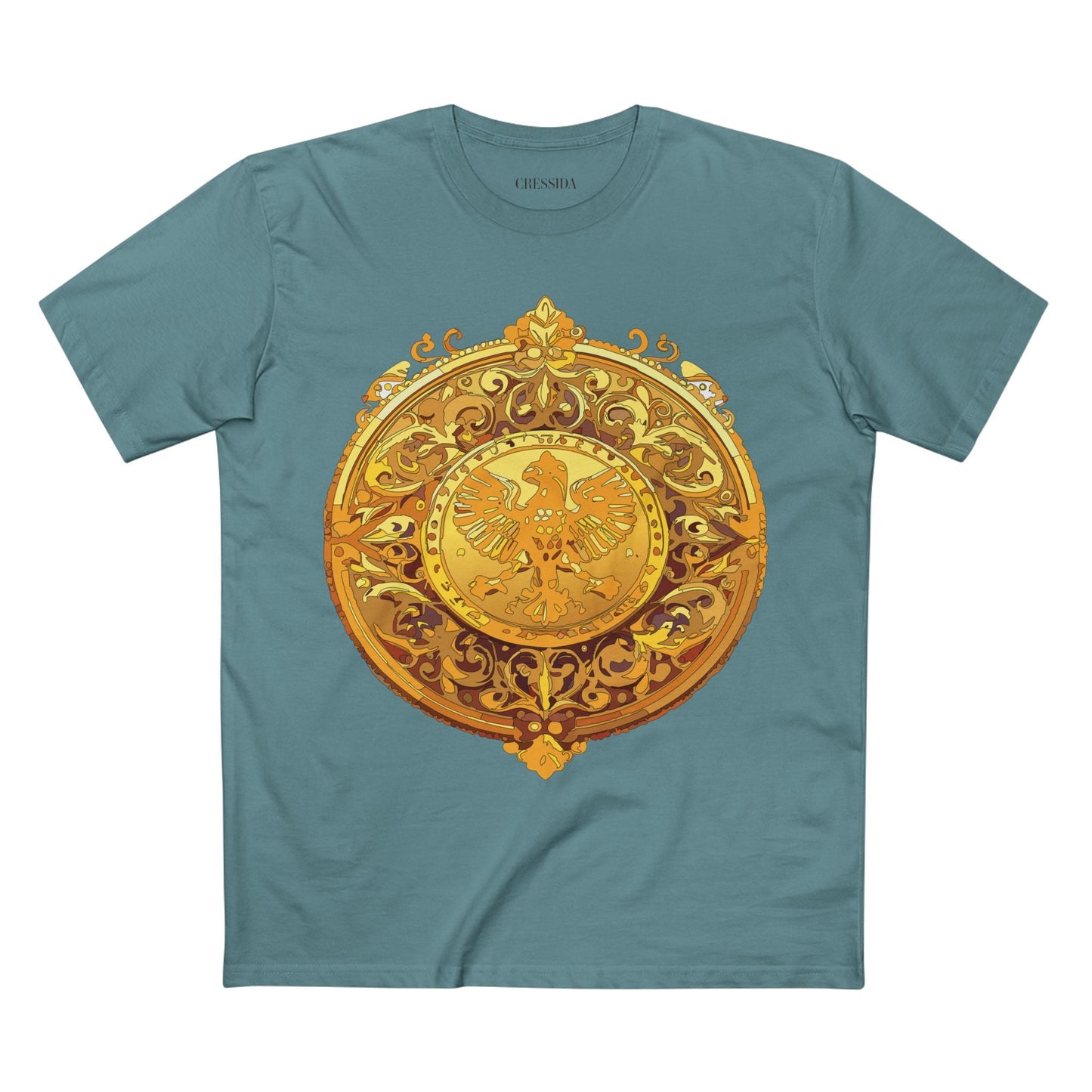 Antique Gold Coin Graphic Design T-Shirt Unisex 100 Cotton With Golden Print Artwork Tee 26