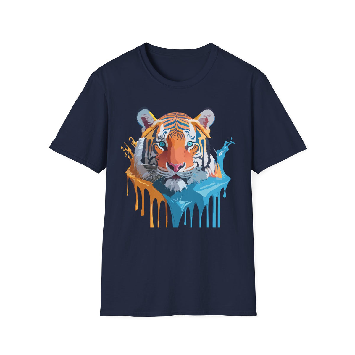 Colorful Drip Tiger Shirt | T-Shirt