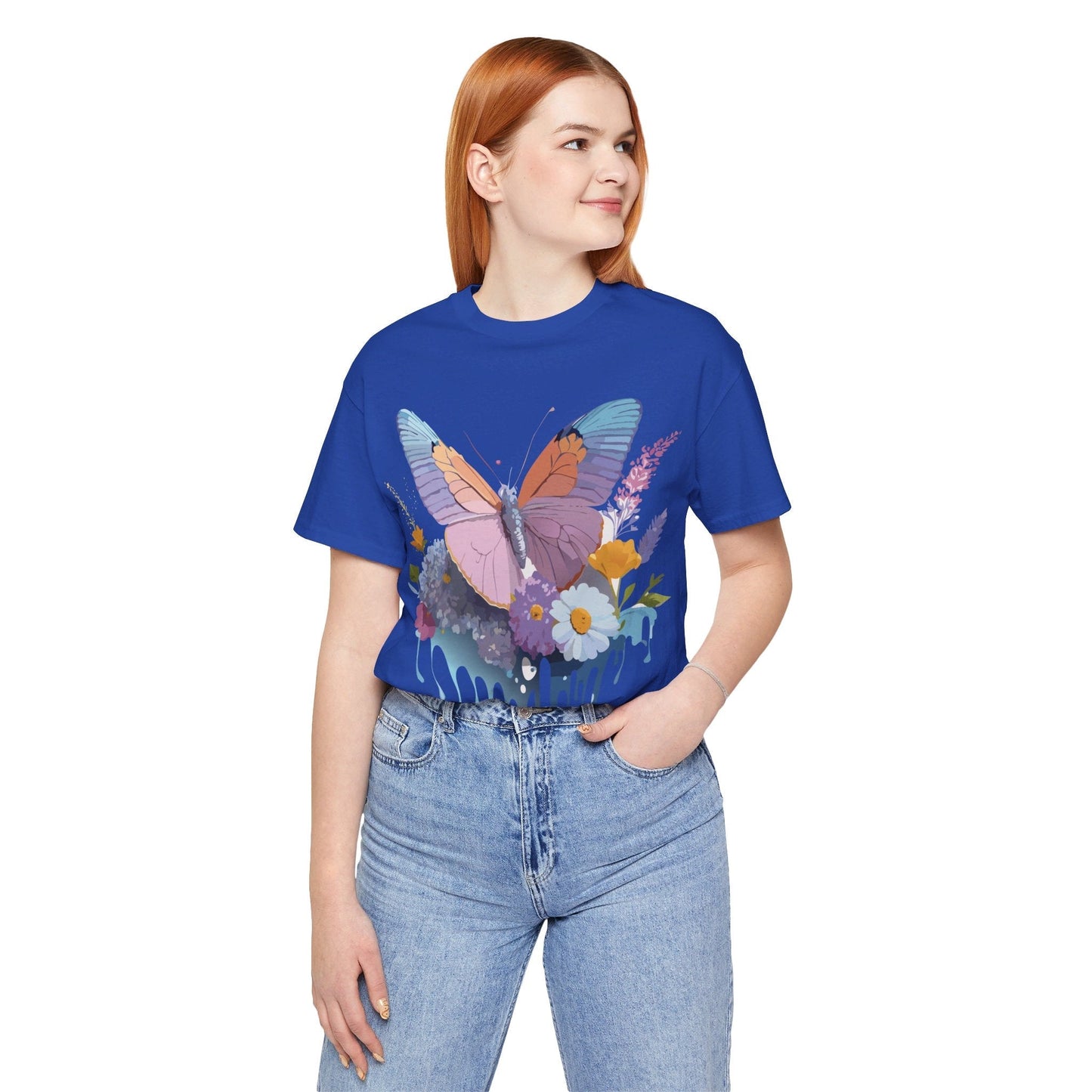 Butterfly Graphic Tee Unisex Short Sleeve Vintage Inspired Art Adelpha