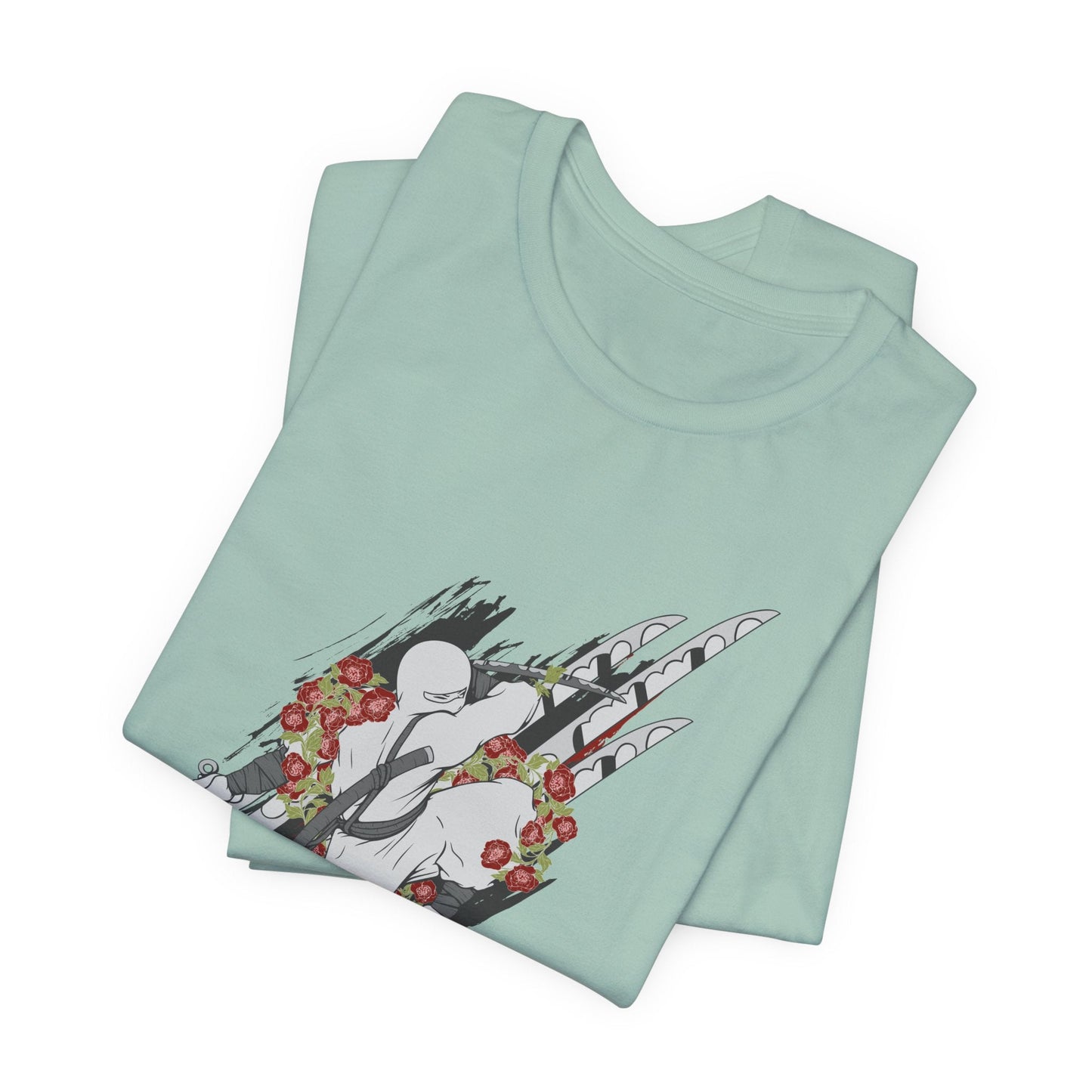 Ninja Samurai Artwork Graphic Unisex Cotton T-Shirt r5