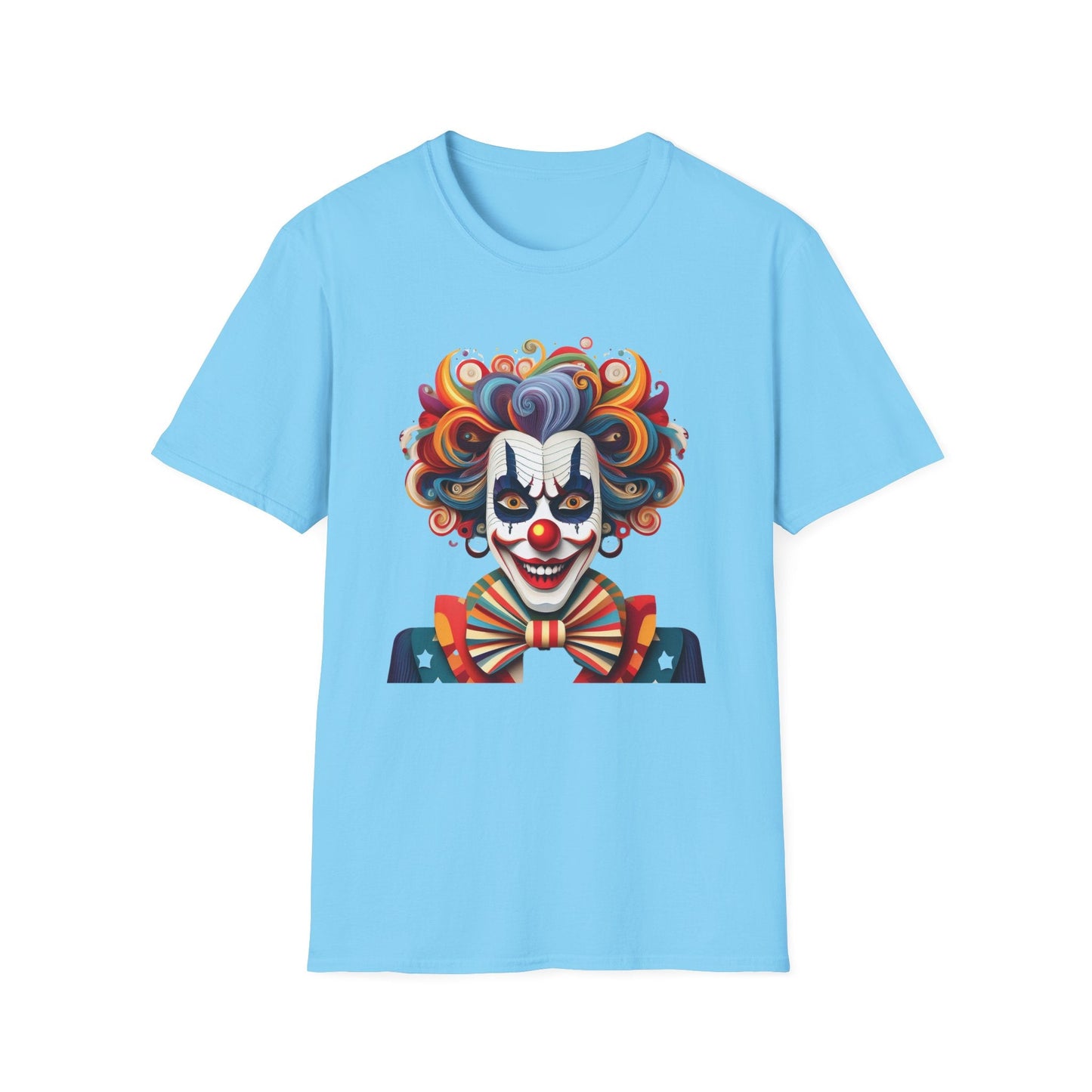 Clown Shirt, T Shirt with Clown, Funny Man Shirt, Tee Shirt with Funny Man, Circus Shirt, Shirt with Circus, Scary Man Shirt, Shirt with Scary Man