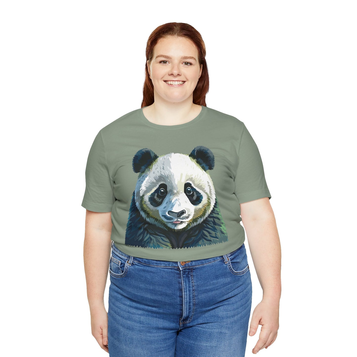 Unisex Animal Graphic Tee Shirt With Wild Animals Art Design Gildan Softstyle 64000