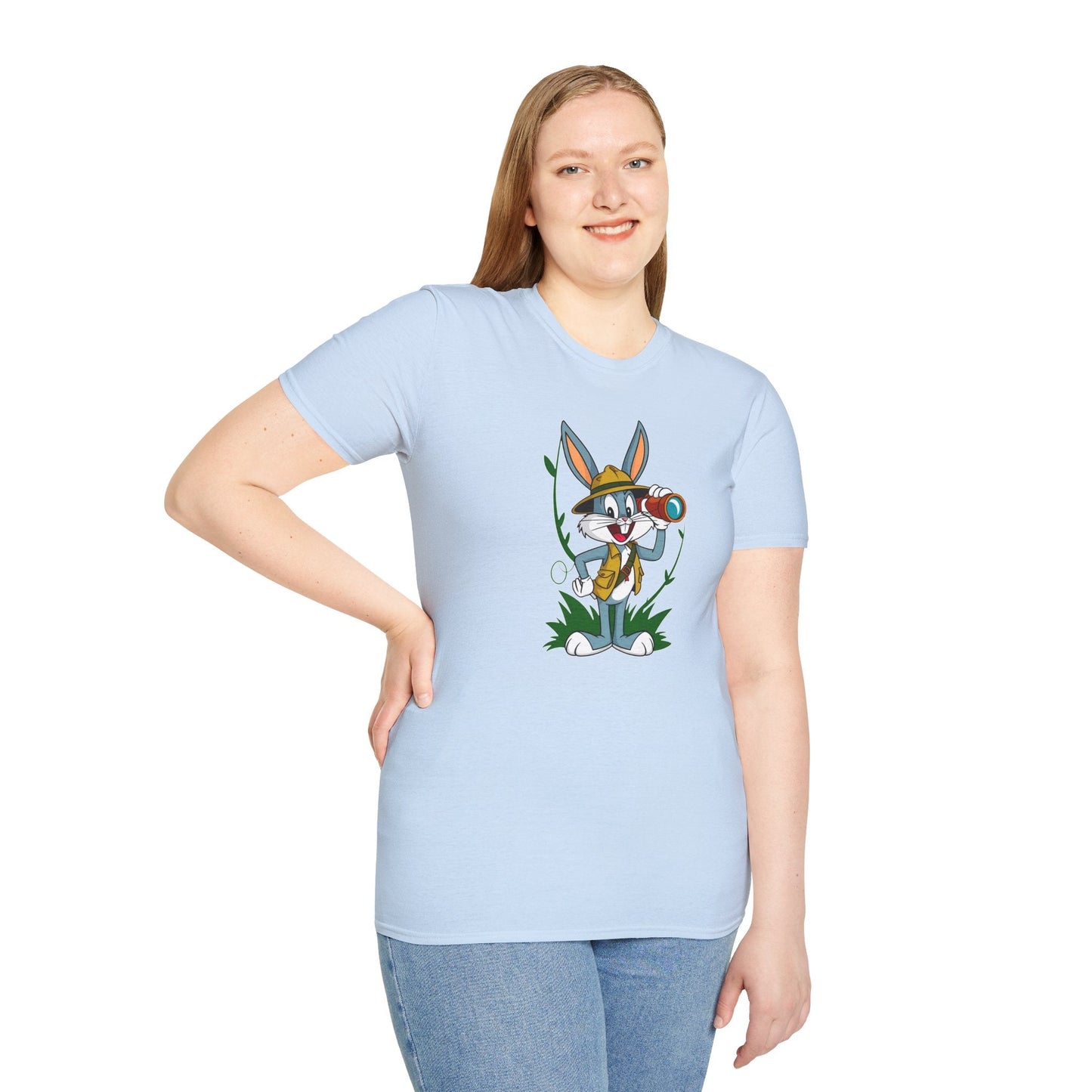 Bugs Bunny T Shirt Unisex Softstyle Gildan 64000 Cartoon Animation Graphic Tee Design