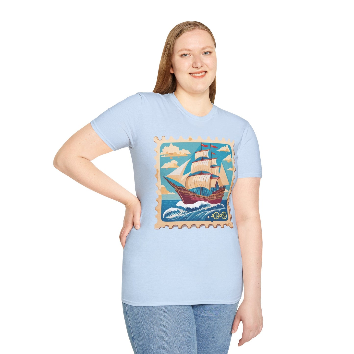 Ship T Shirts Frigate Vessel Tee Unisex Softstyle Gildan 64000 100 Percent Cotton