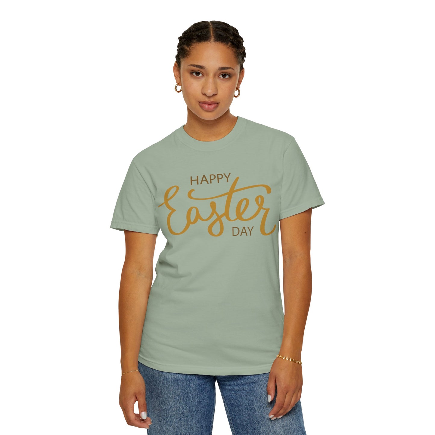 Happy Easter Day T-Shirt, Tee Shirt with Easter Signature, T Shirt with Easter Prints, Tee Shirt with Easter Design