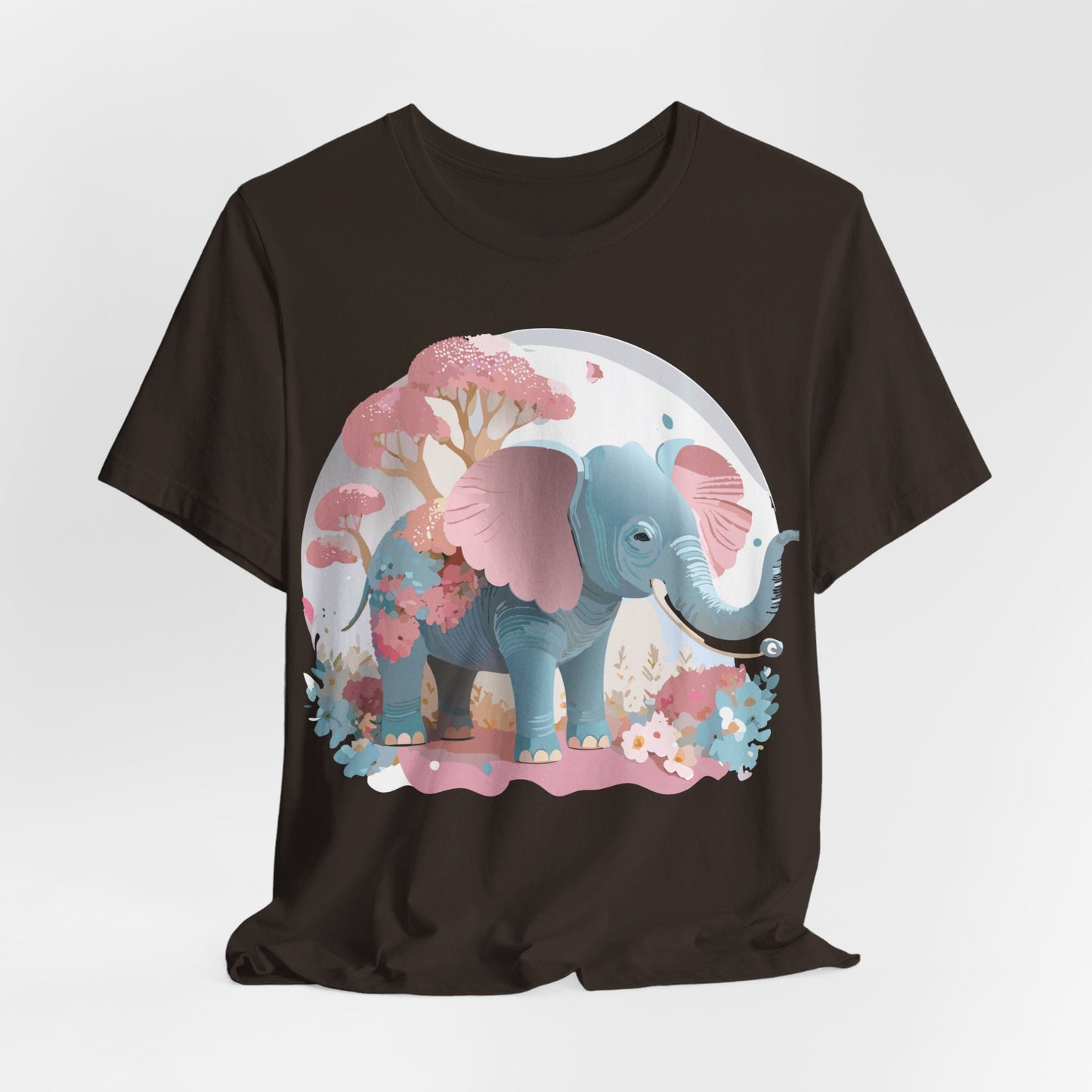 Adelpha Graphic Tee Unisex Vintage Inspired Artwork Elephant Short Sleeve Shirt Premium