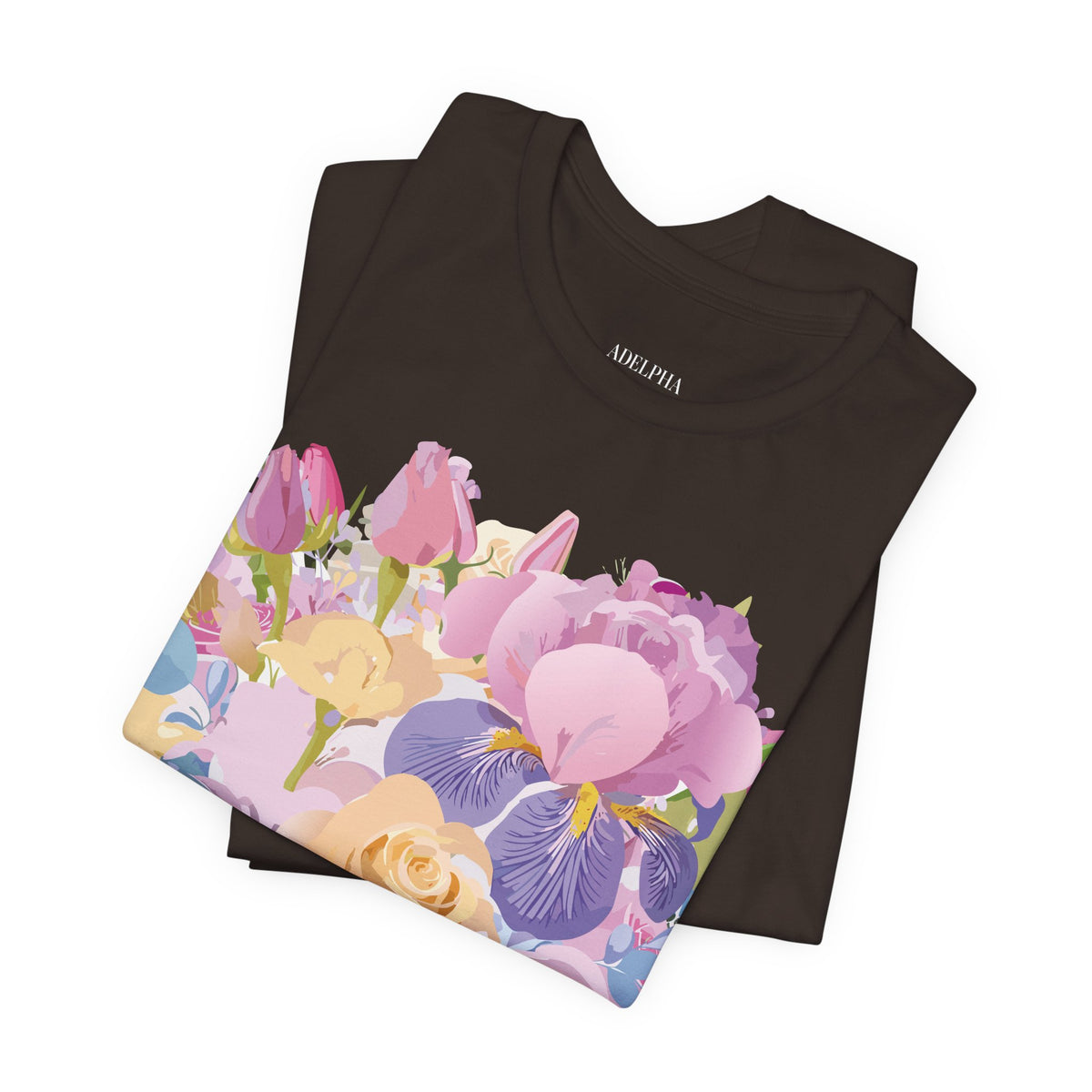 Floral Graphic Tee Shirt - Bella+Canvas Unisex 100 Cotton 45