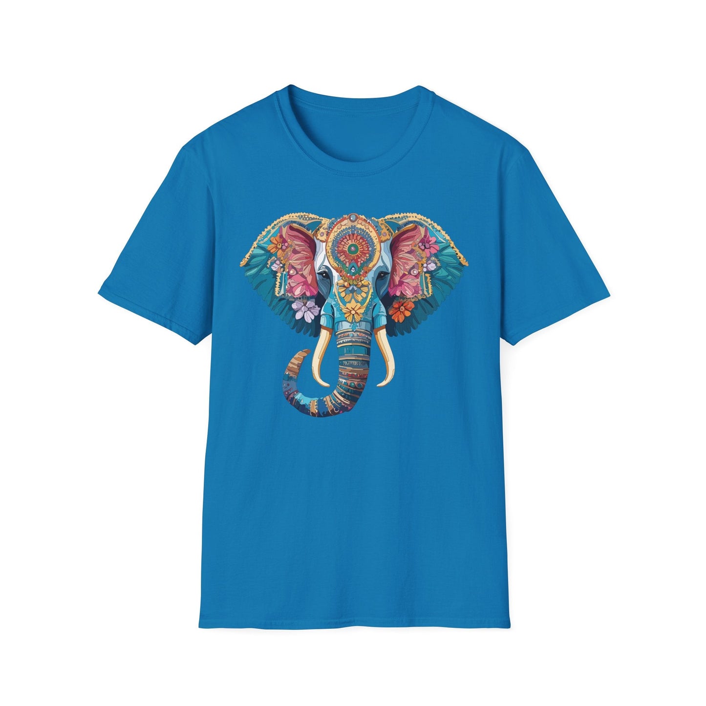 Unisex Elephant Graphic T Shirt Cartoon Elephant Tee Gildan Softstyle 64000 Premium Cotton