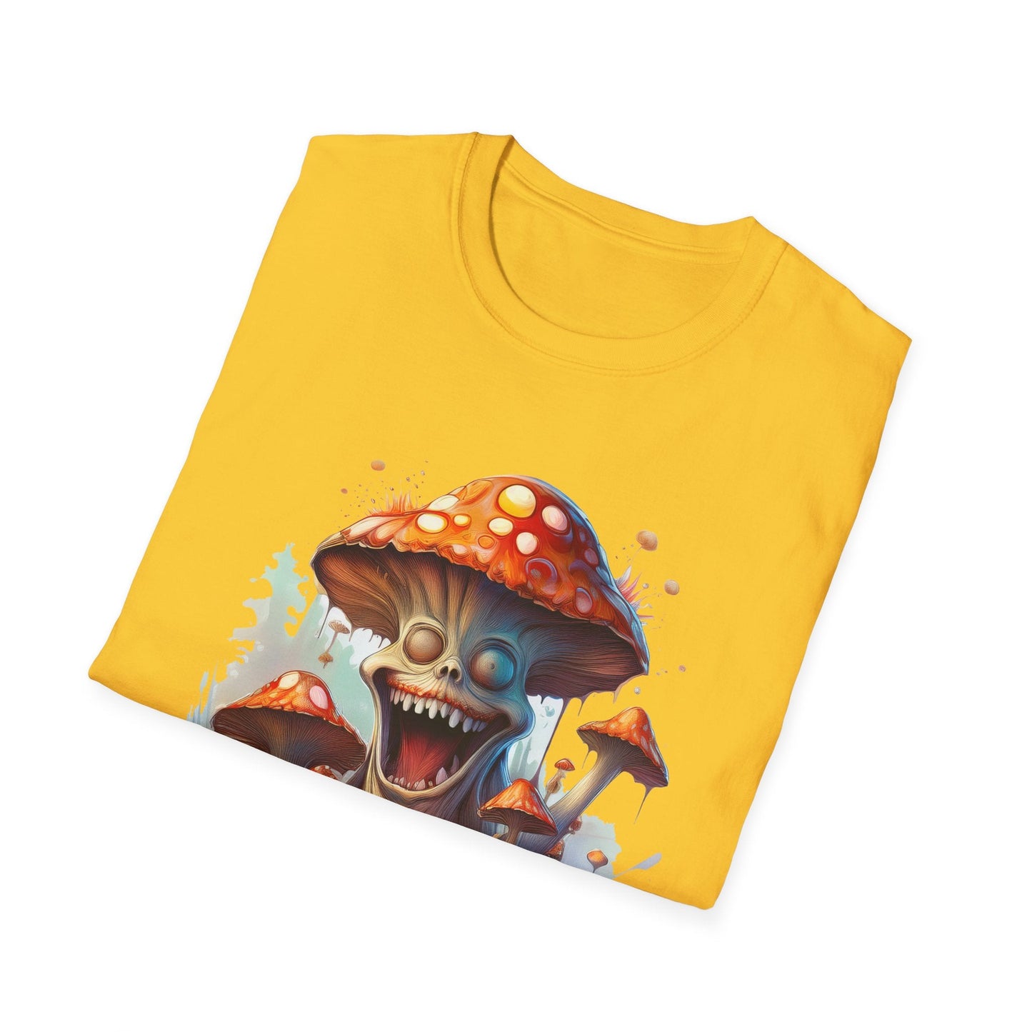 Mashroom Short Sleeve Tee Unisex Funny Mashroom Shirt With Fungus Graphic Gildan Softstyle 64000