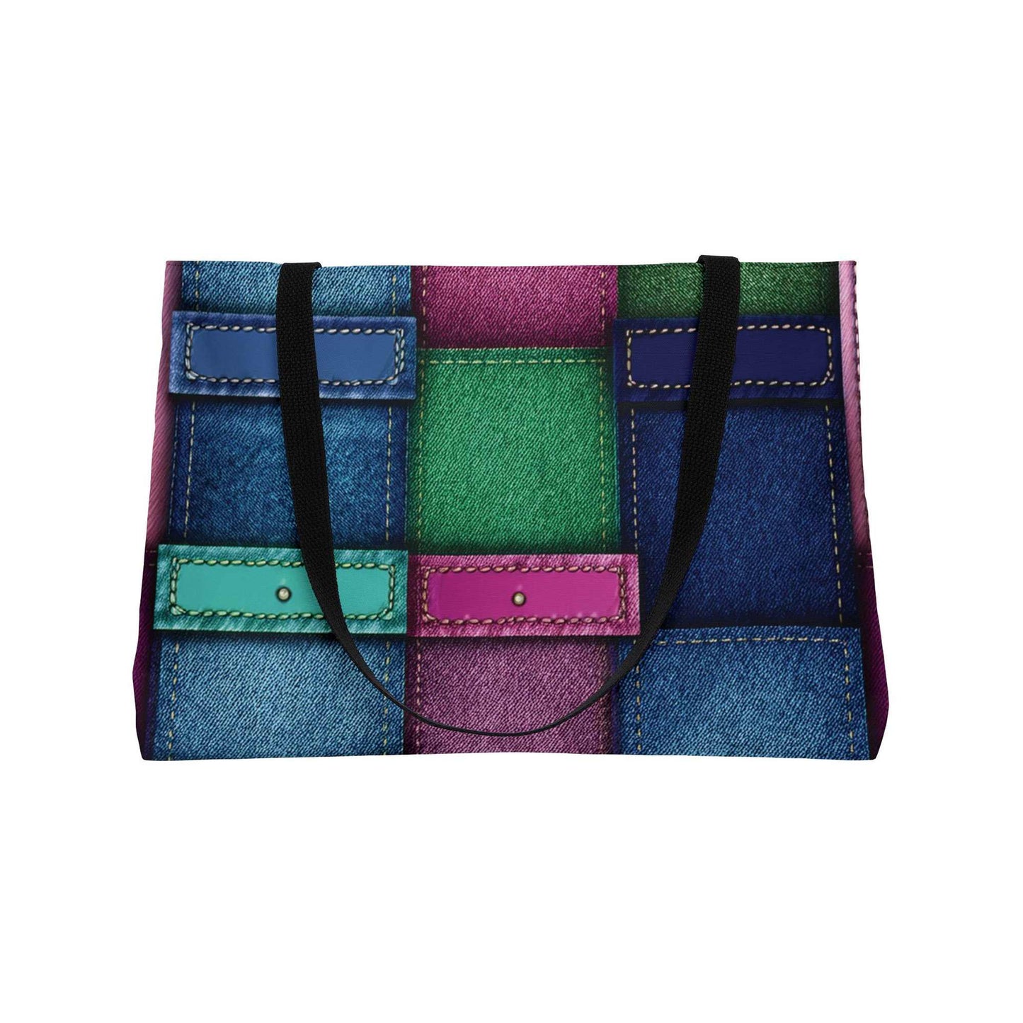 Denim Color Imitation Print Unisex  Yoga Bag  Spun Polyester 24x13 Canvas Gym Bag 30-2