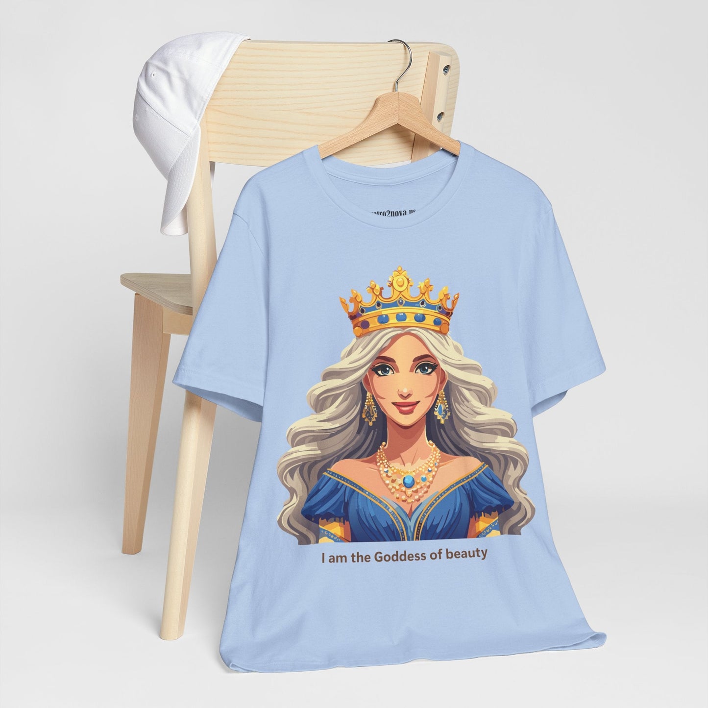 Goddess Shirt Unisex Graphic Tee Cotton Short Sleeve Vintage Inspired Original Art Retro2Nova