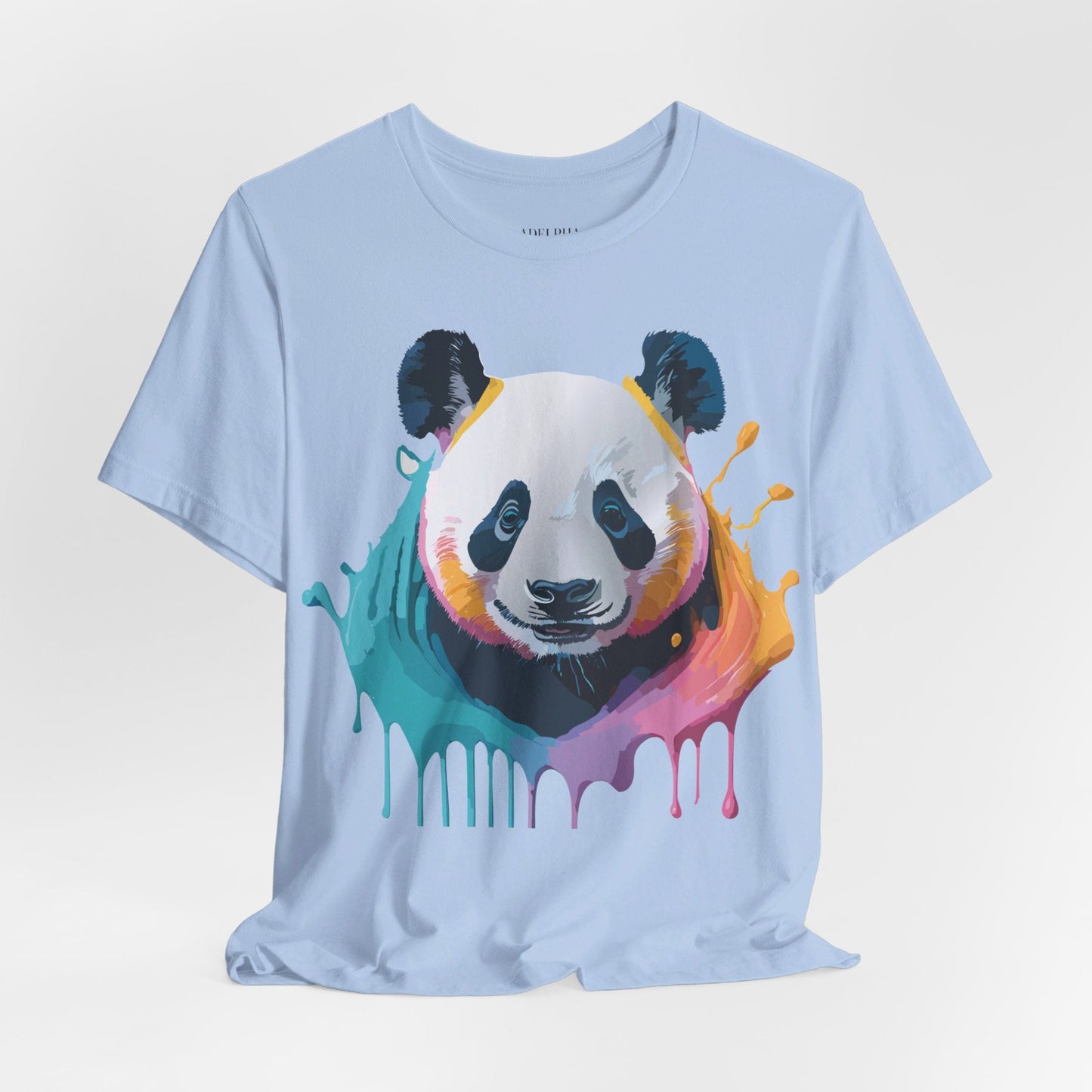 Panda Shirt Unisex Graphic Tee Vintage Inspired Art by Adelpha Premium Jersey Short Sleeve