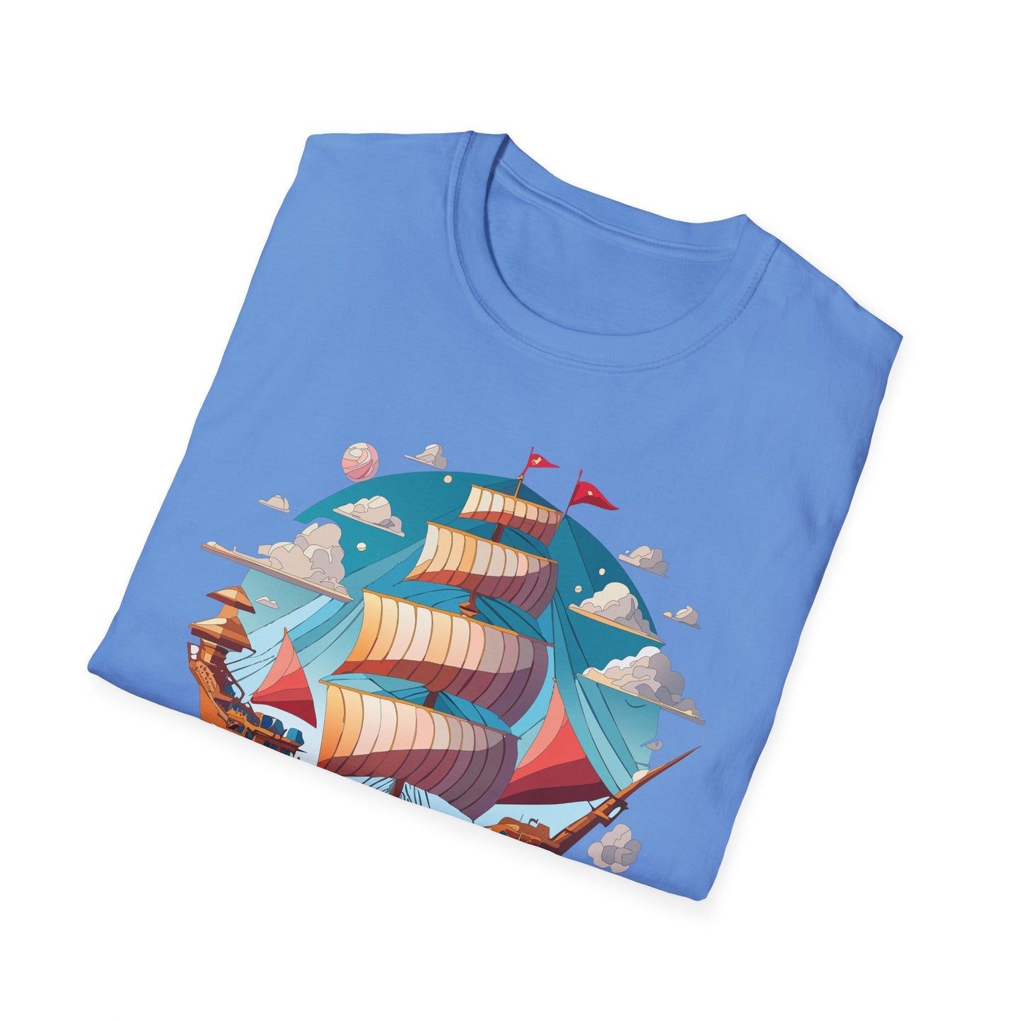 Ship T Shirts Frigate T Shirts Vessel Tee Shirt Unisex Softstyle Cotton Tee Gildan Softstyle 64000