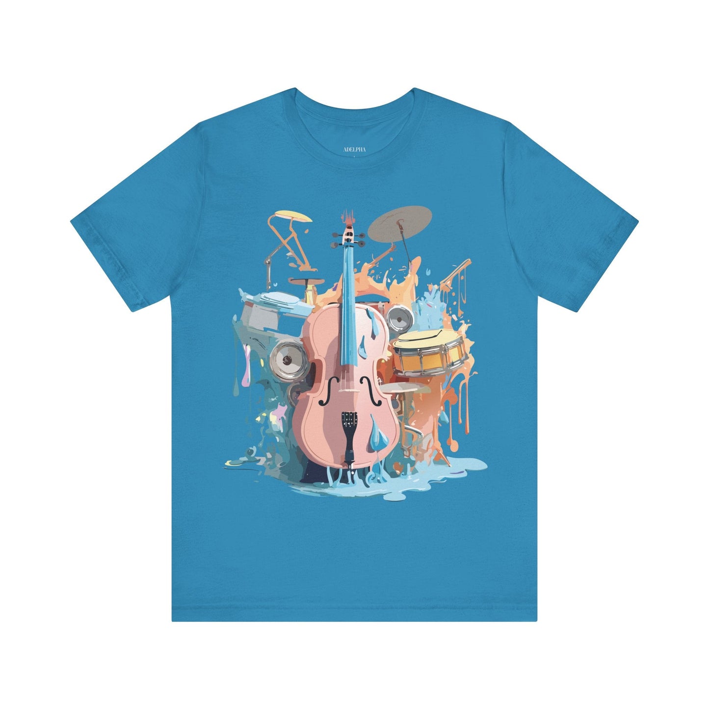 Adelpha Graphic Music T Shirt Unisex Jersey Short Sleeve Tee Art Design Premium Vintage Inspired