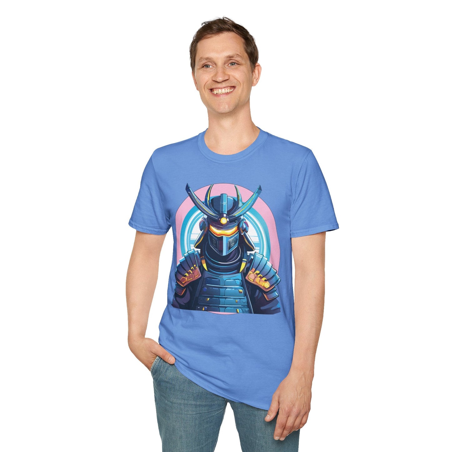 Samurai Shirt Unisex Gildan Softstyle 64000 Tee 100 Percent Ring Spun Cotton Breathable Lightweight