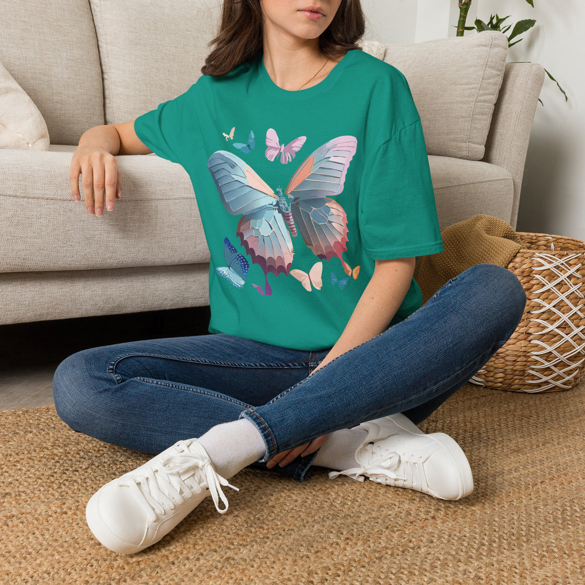 Butterfly Watercolor Tee — Pastel Wings Graphic Tee Unisex 100 Cotton Gildan T-Shirt