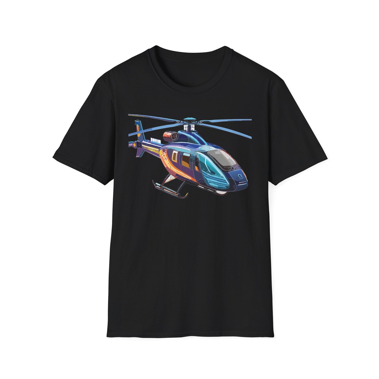 Chopper Helicopter Shirt Unisex T Shirt Softstyle 100 Percent Cotton Comfort Wear