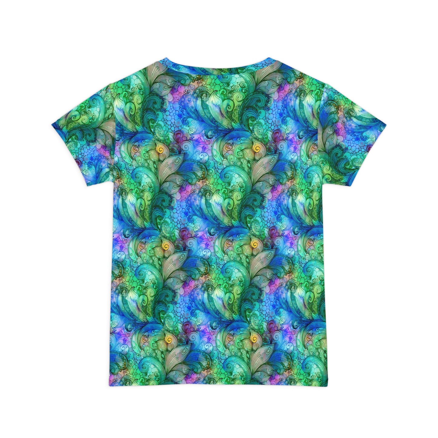 抽像印花襯衫，帶有抽象圖案的襯衫