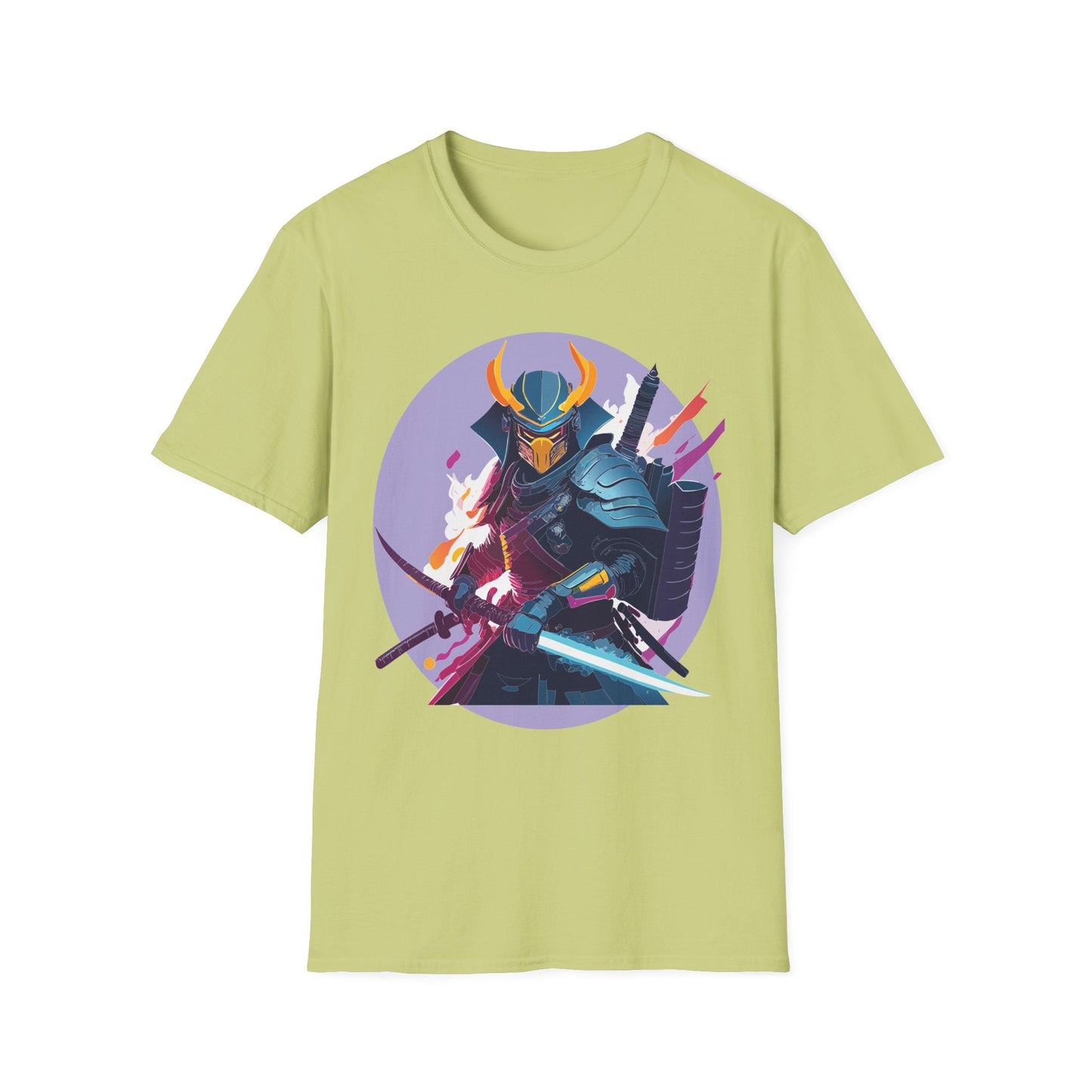 Samurai Shirt Unisex Softstyle Tee 100 Percent Ring Spun Cotton Comfortable Everyday Wear