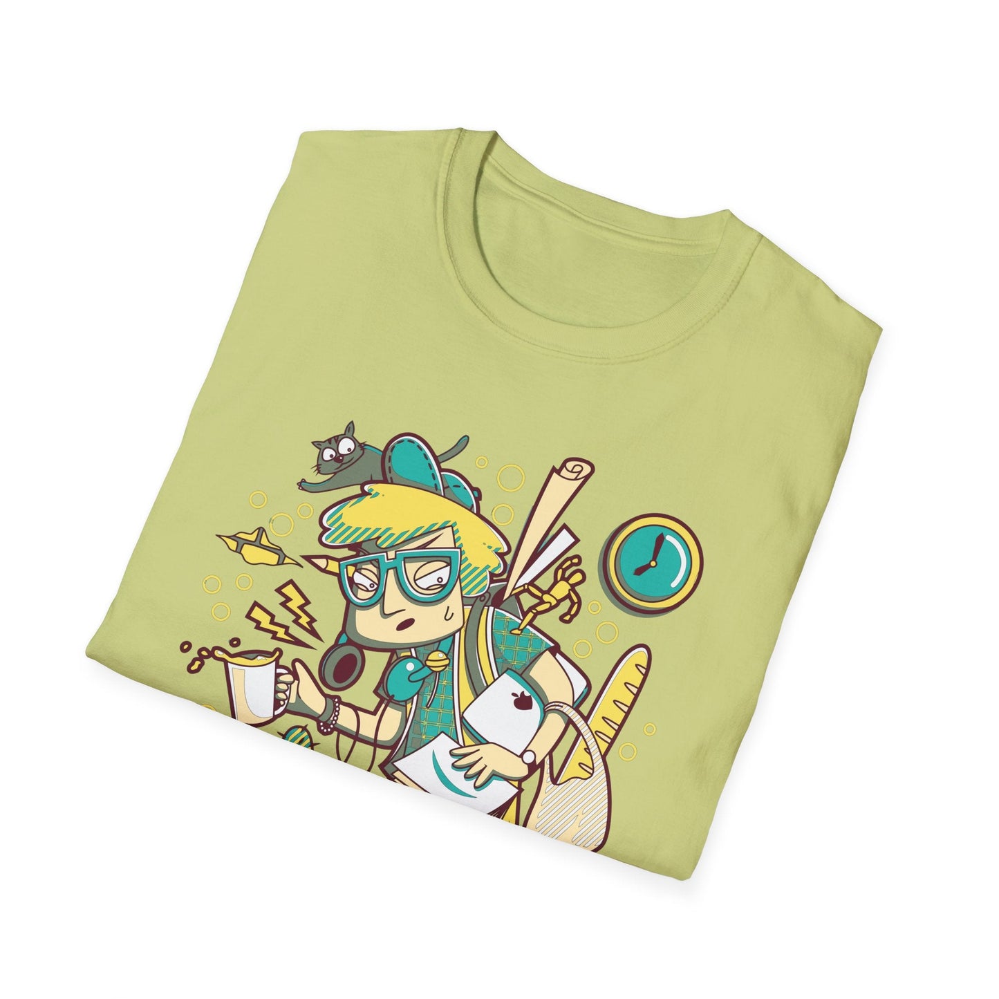 Cartoon T Shirt Animation T Shirt Funny Tee Shirt Unisex Gildan Softstyle 64000 Cotton Tee