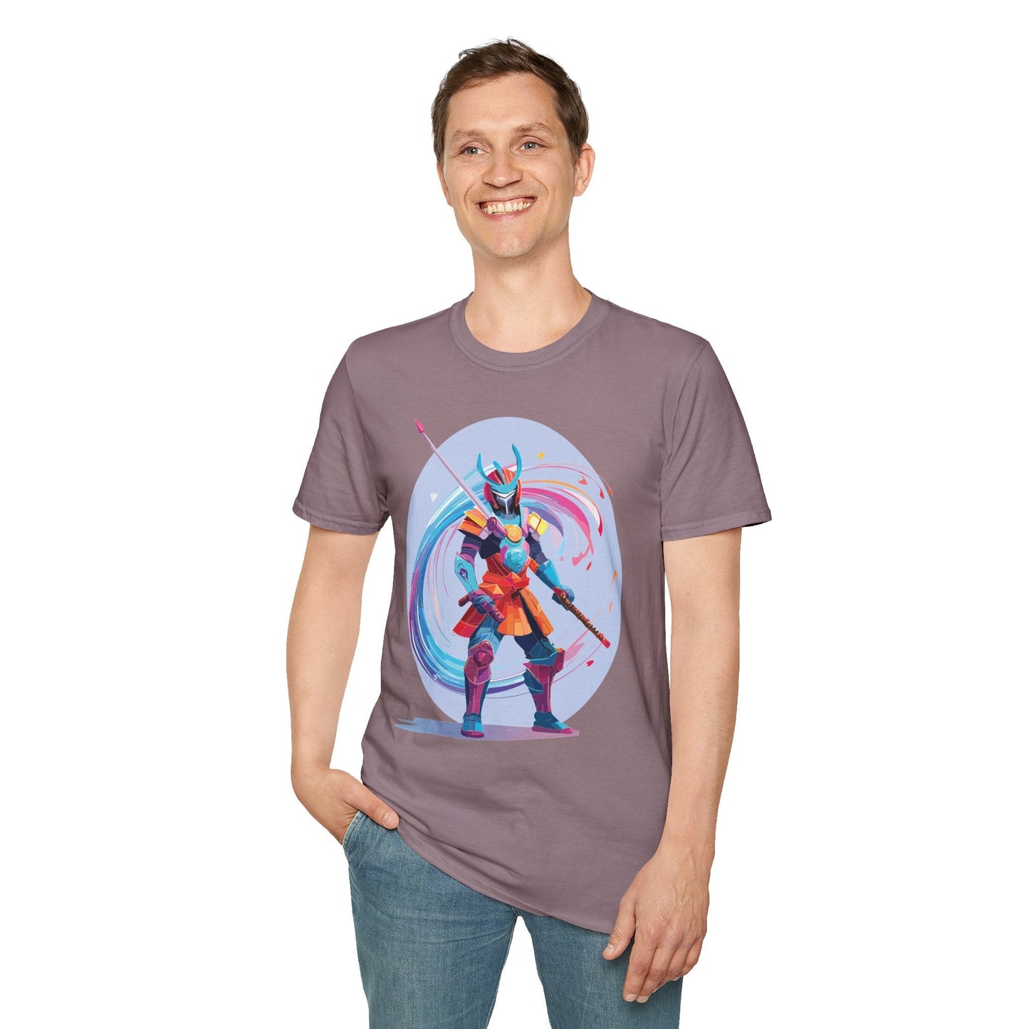 Samurai Shirt Unisex Gildan Softstyle Tee 100 Percent Ring Spun Cotton Samurai Design