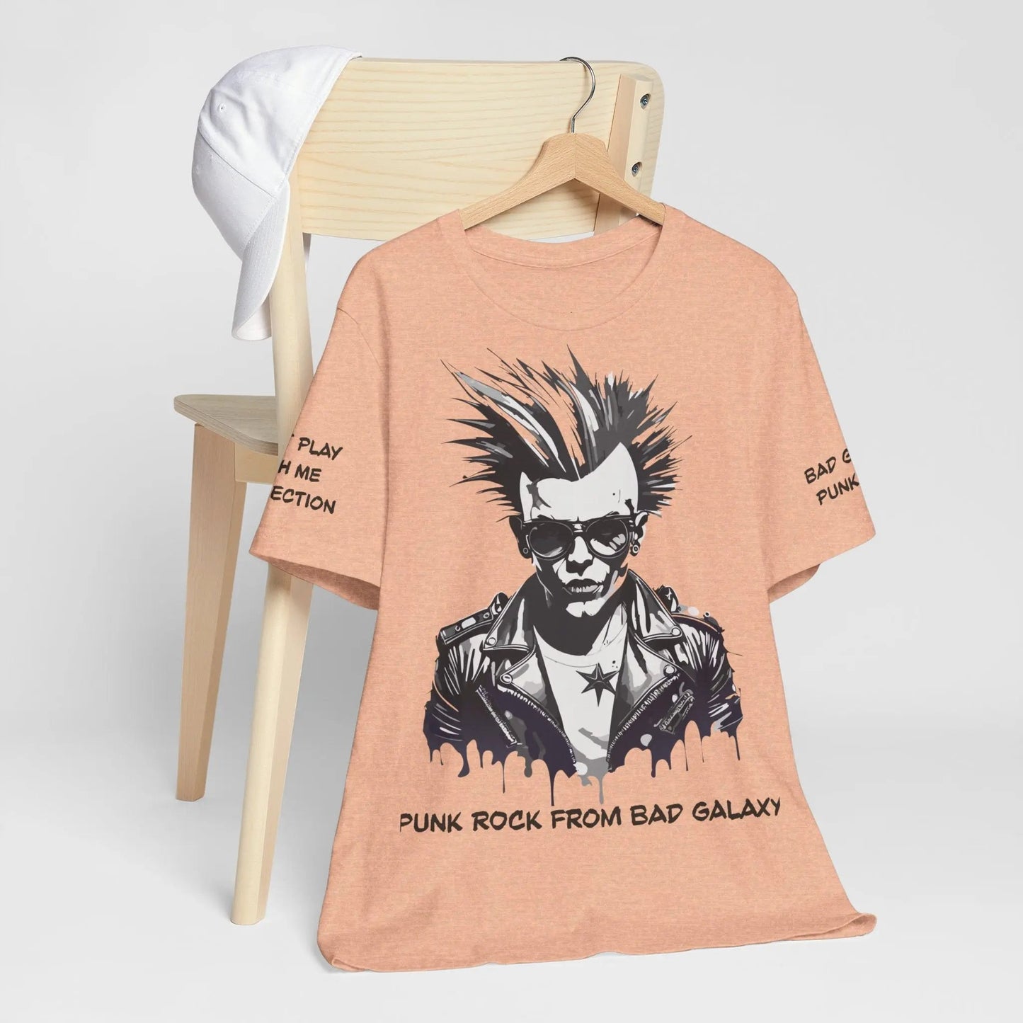 Punk Rock Tee Shirt 100 Percent Cotton Made To Order Eco Friendly Print Free Shipping Limited Time