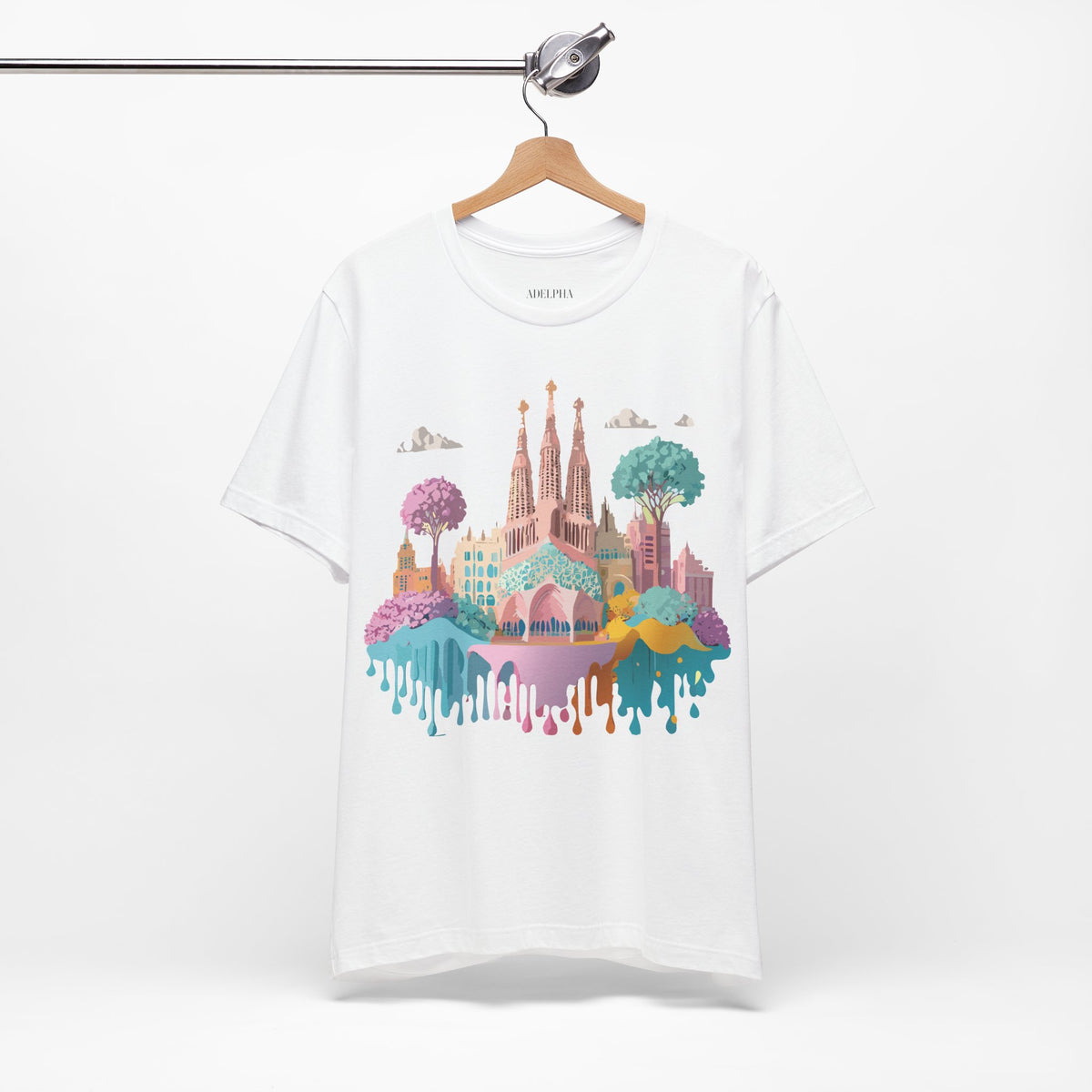 Graphic Unisex Cotton Bella+Canvas Tee Shirt with Barcelona