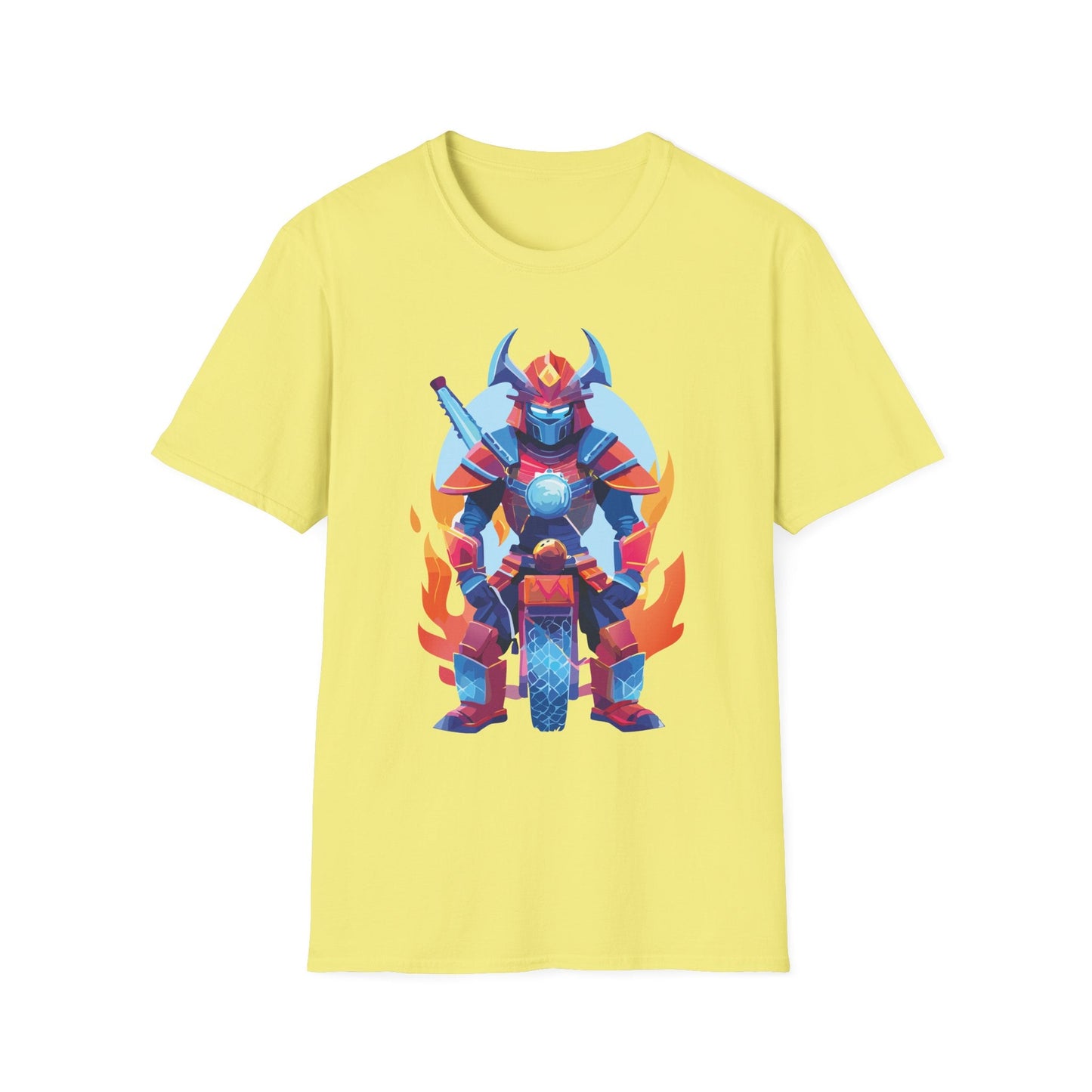 Samurai Shirt Unisex Gildan Softstyle 64000 Tee 100 Percent Ring Spun Cotton Comfort All Day Wear