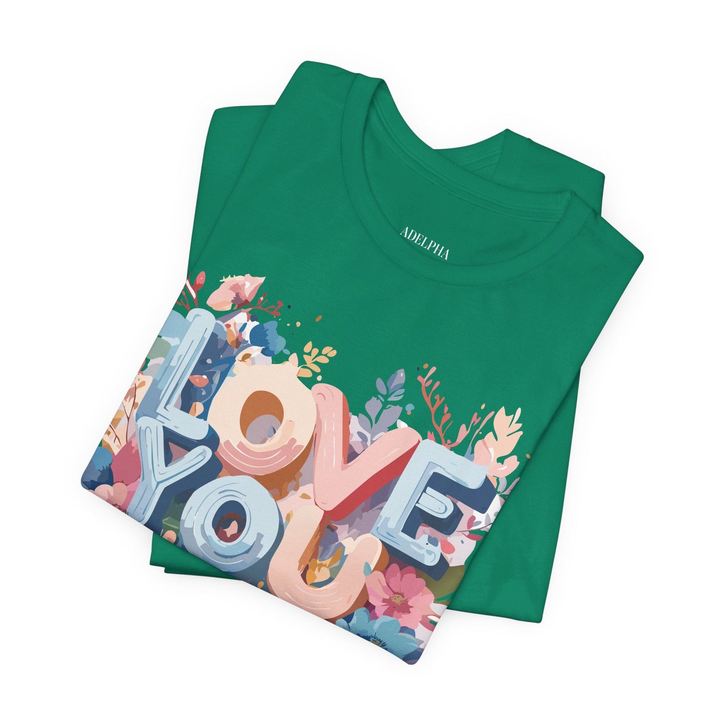 Valentine Graphic Tee Unisex Short Sleeve Art Design By Adelpha Vintage Inspired Tee