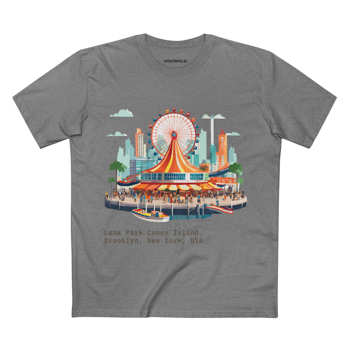 Luna Park Coney Island Carousel T-Shirt | Brooklyn New York Tee
