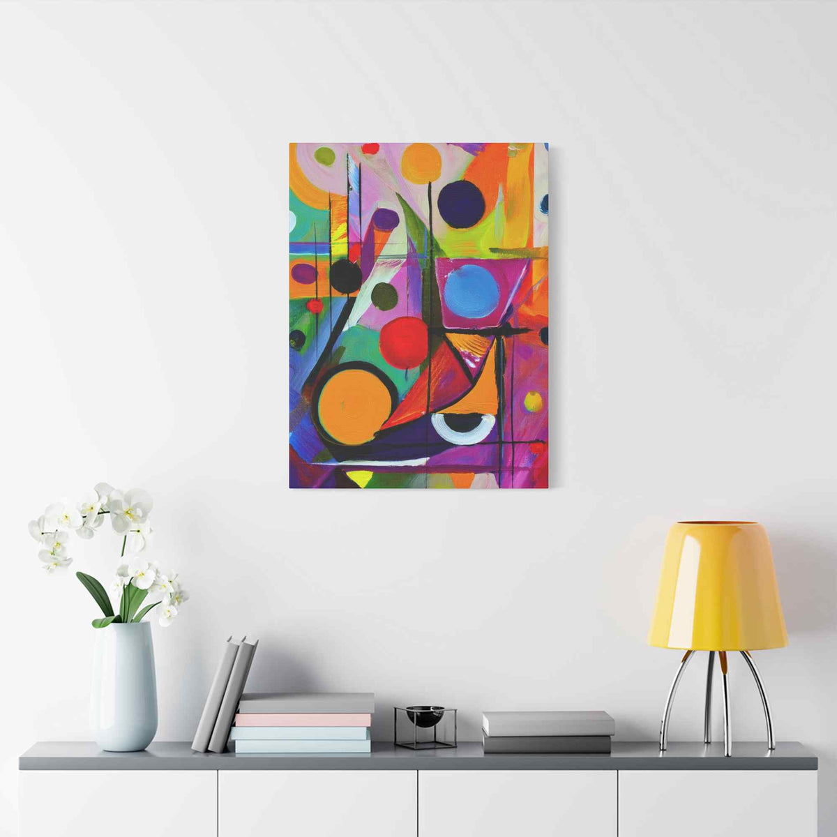 Abstract Painting Print Canvas 20x24,20x30,24x30, 24x32,24x36,30x40, 32x48,36x48,40x60 Pine-Wood Inner Frame ABS-15