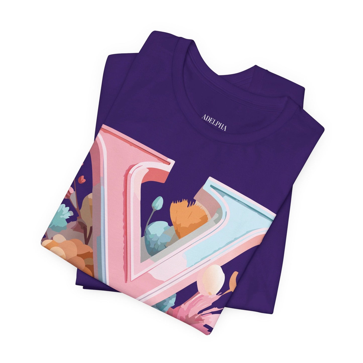 Letter Y Graphic Tee Unisex Short Sleeve Vintage Inspired Artwork Adelpha Premium