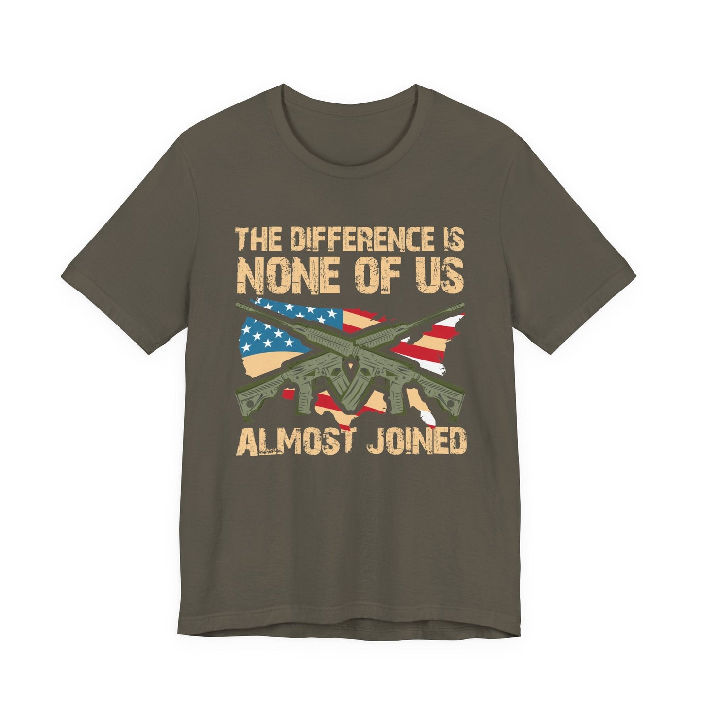 Army Veteran Patriotic Graphic Design Unisex Cotton T-Shirt v18