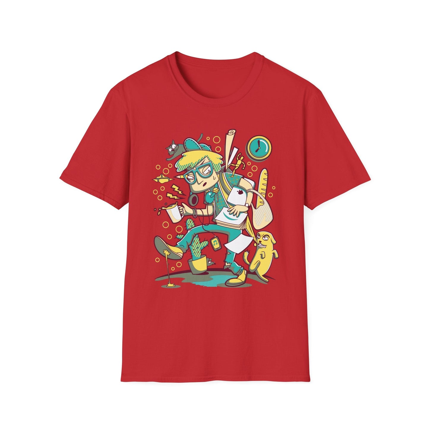 Cartoon T Shirt Animation T Shirt Funny Tee Shirt Unisex Gildan Softstyle 64000 Cotton Tee