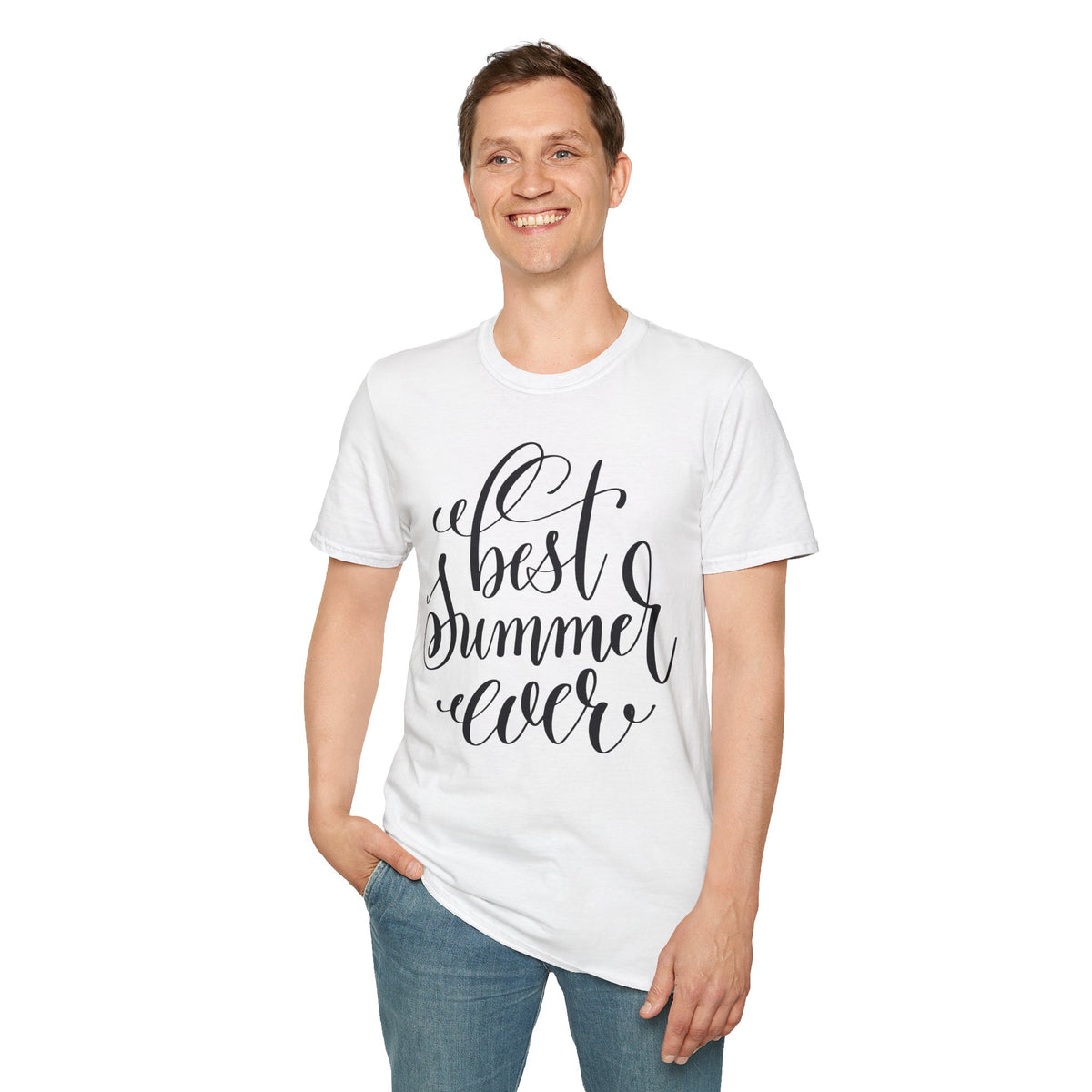 Unisex Cotton Short Sleeves Summer Graphic T-Shirt