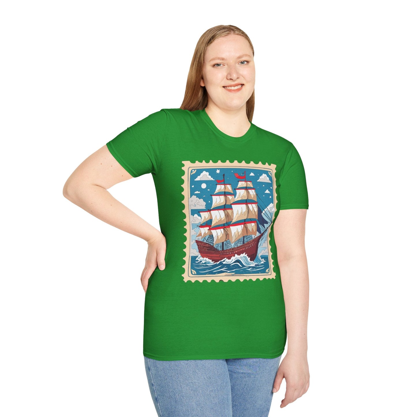 Unisex Softstyle Gildan 64000 Short Sleeve T Shirt Vessel Ship Frigate Tee For Everyday Comfort