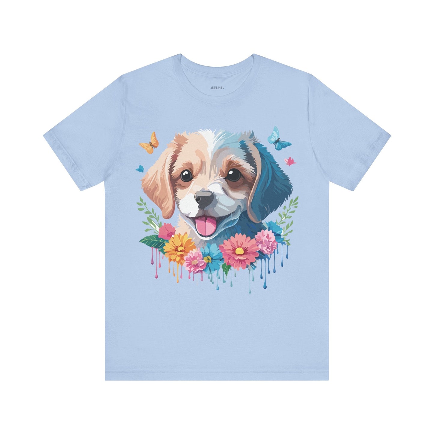 Adelpha Premium Vintage Inspired Dog Graphic Tee Unisex Jersey Short Sleeve Shirt