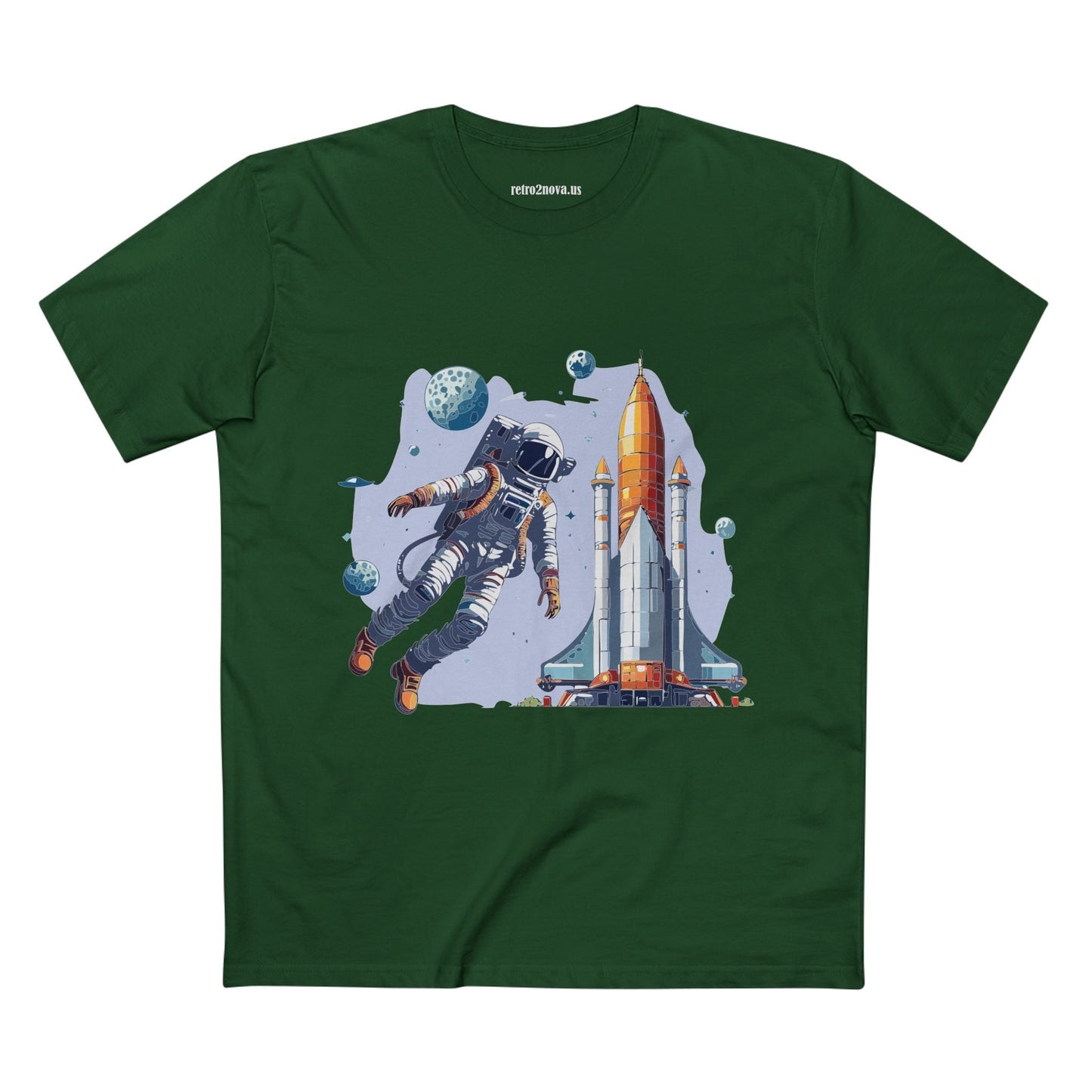 Cosmos Astronaut Shirt Unisex Premium Cotton Art Tee CS 15 Retro2Nova Exclusive Collection