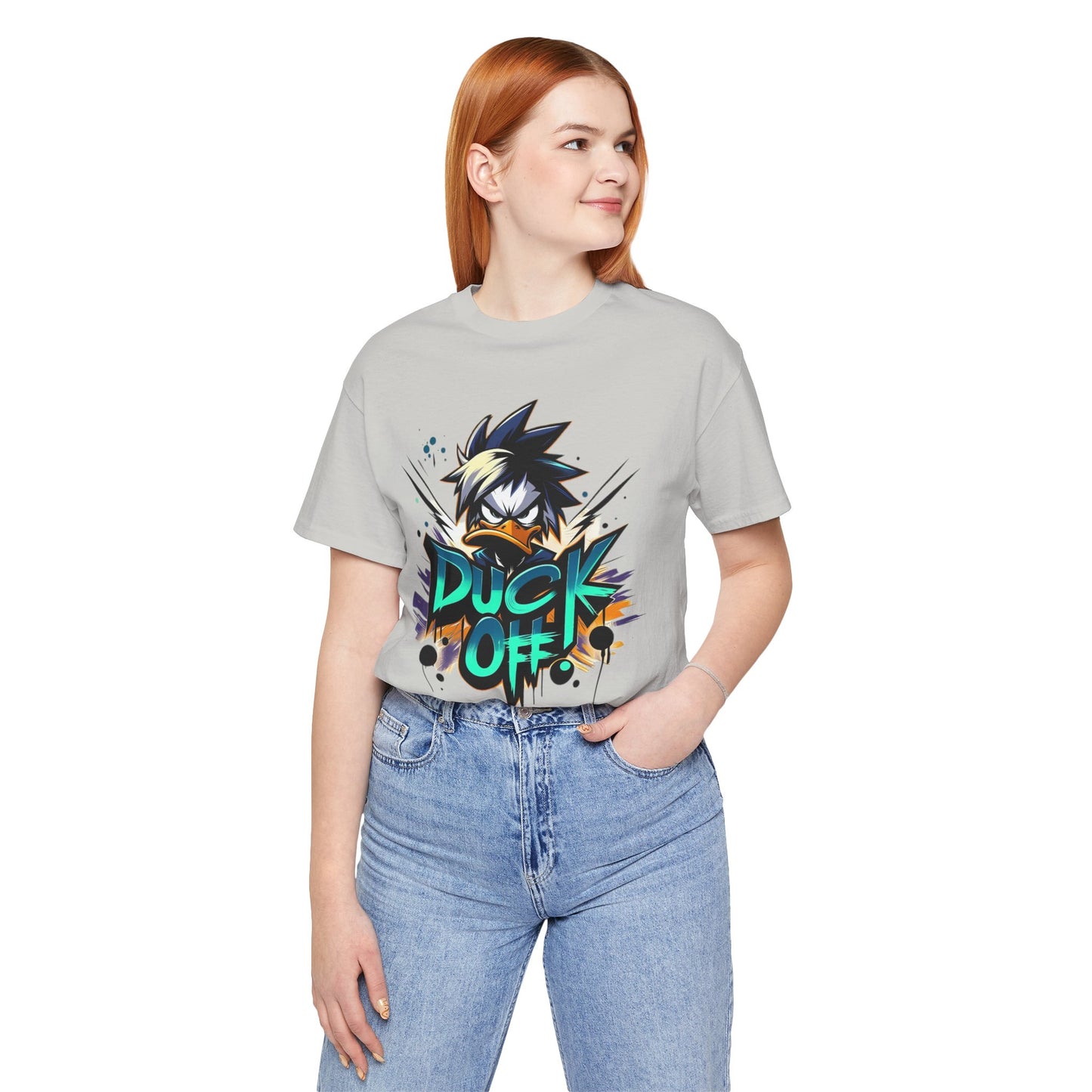 Duck Graphic Tee, Duck Shirt, Funny Bird Tee Shirt, Funny Animal T-Shirt, Cartoon Top, Animal Tees, Art Design T-Shirt