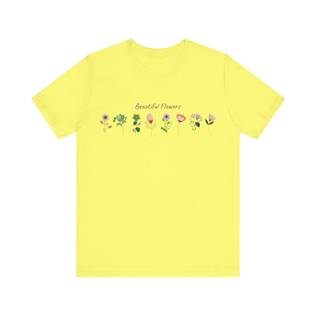 Floral Graphic Tee Shirt - Bella+Canvas Unisex 100 Cotton 51