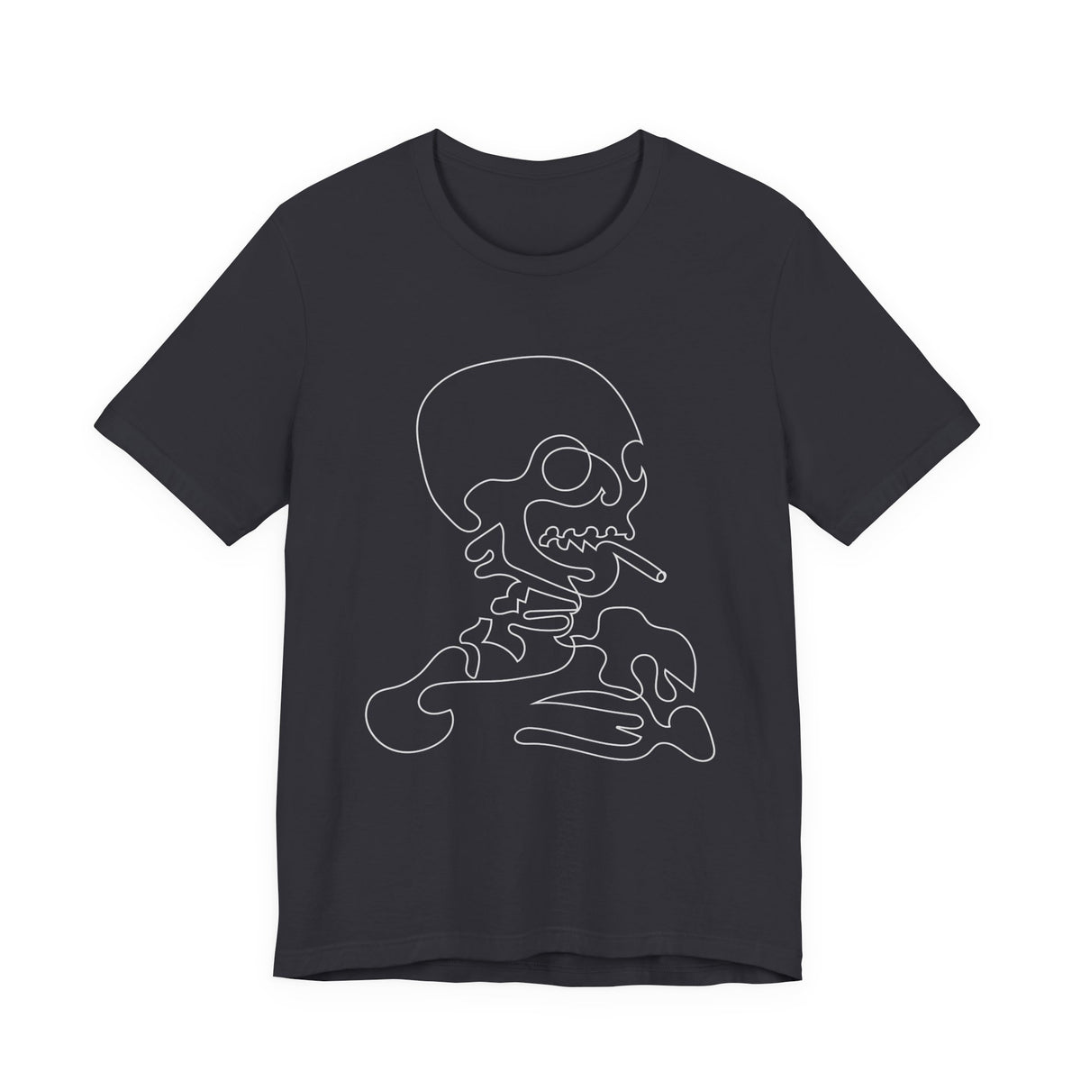 Camiseta unisex de algodón con calavera