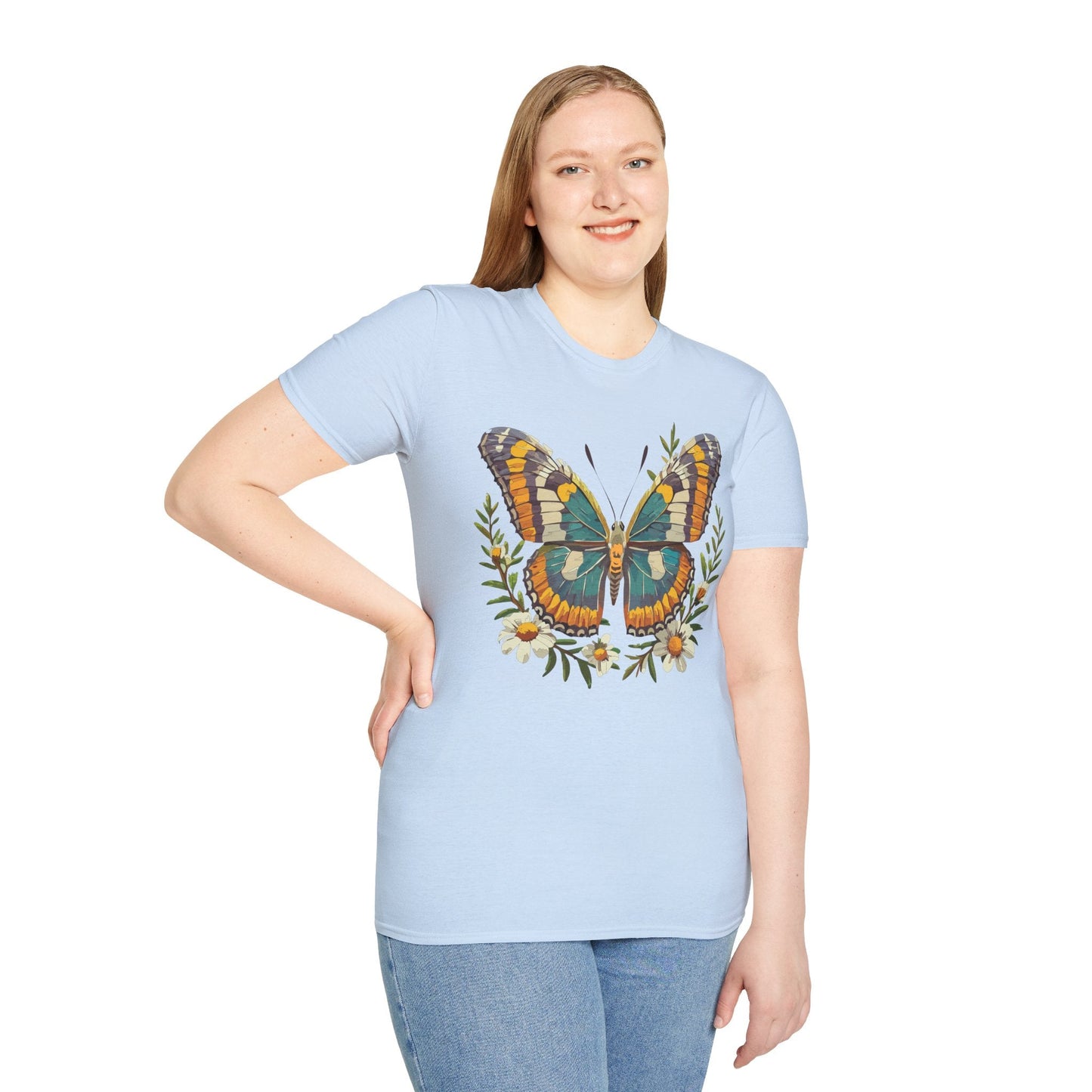 Monarch Butterfly Shirt Unisex T Shirt Softstyle 100 Percent Ring Spun Cotton Comfort