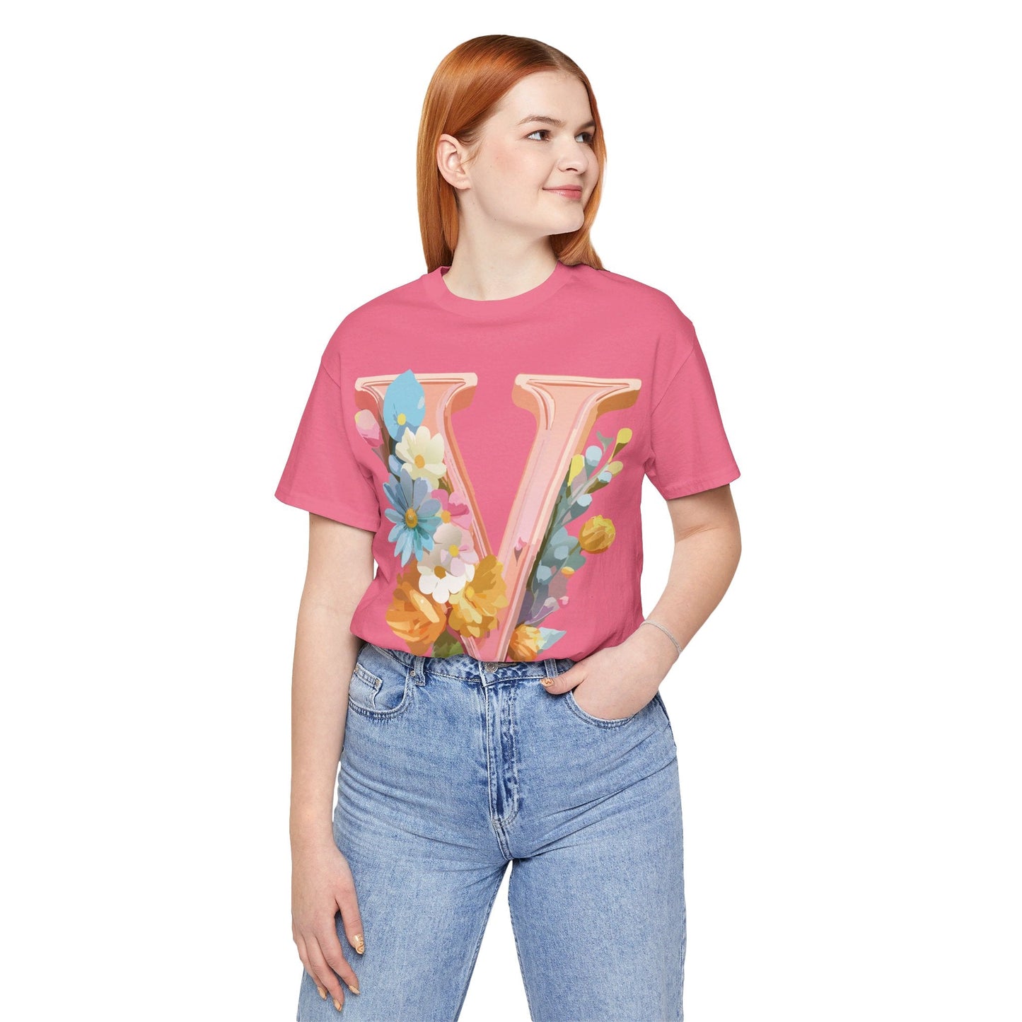 Letter V Shirt Unisex Graphic Tee With Vintage Inspired Artwork From Adelpha Official Edition