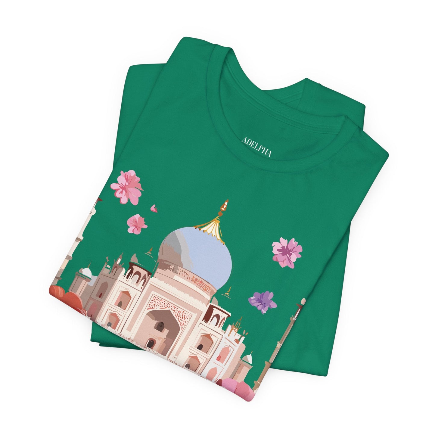 Taj Mahal Tourist Shirt Graphic Tee Unisex Vintage Inspired Adelpha Art Design Edition