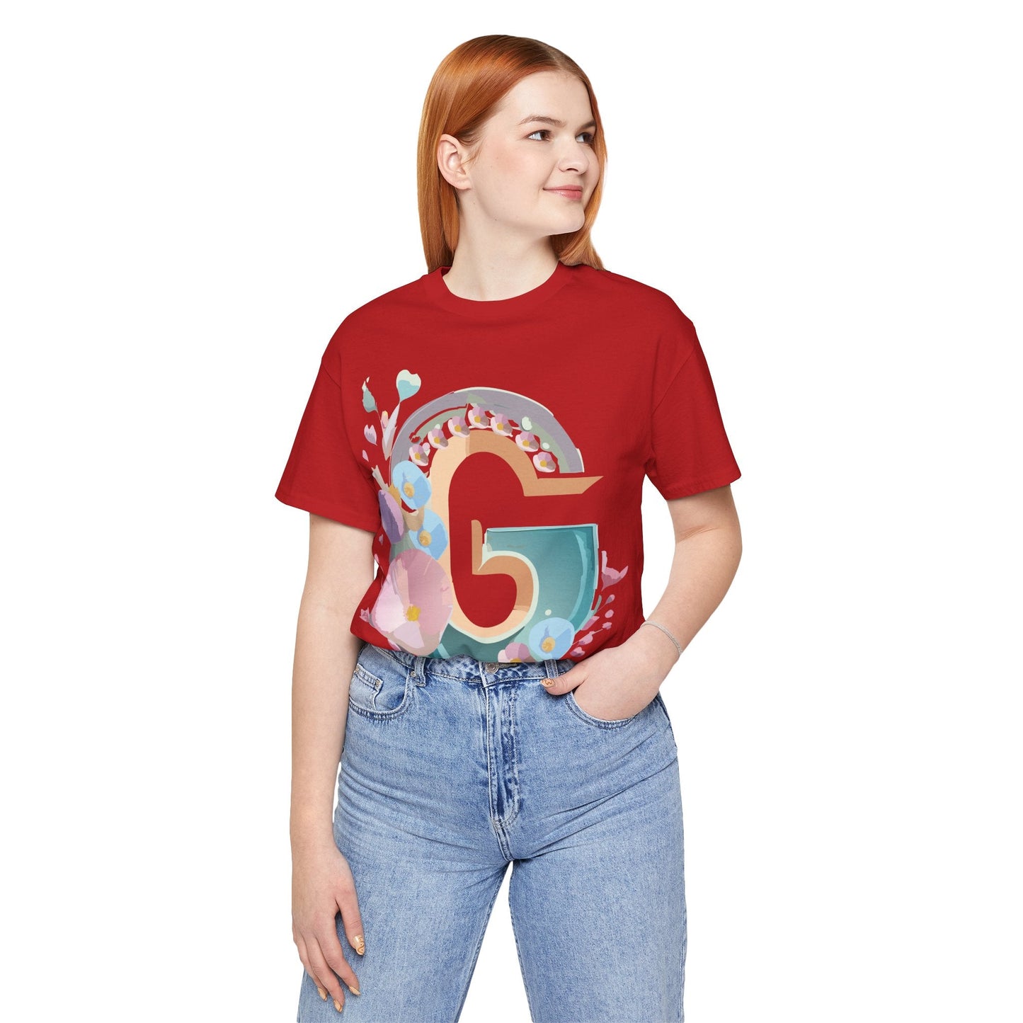 Adelpha Letter G Shirt Unisex Jersey Short Sleeve Graphic Tee With Vintage Inspired Artwork